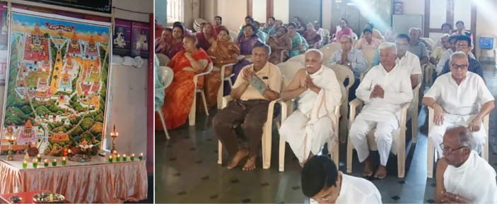 जिनेश्वर धाम शांतिनाथ जैन मंदिर में शत्रुंजय भाव यात्रा आयोजित