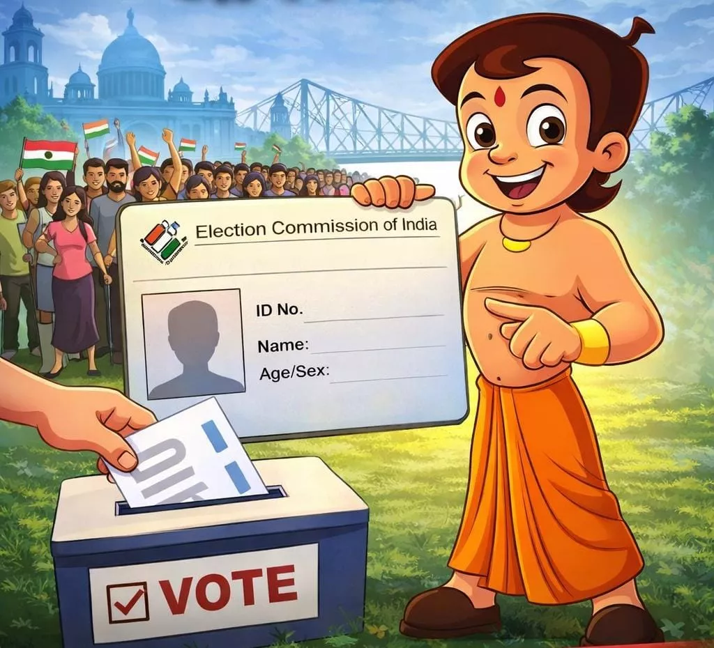 मतदाता जागरूकता अभियान में छोटा भीम का उपयोग