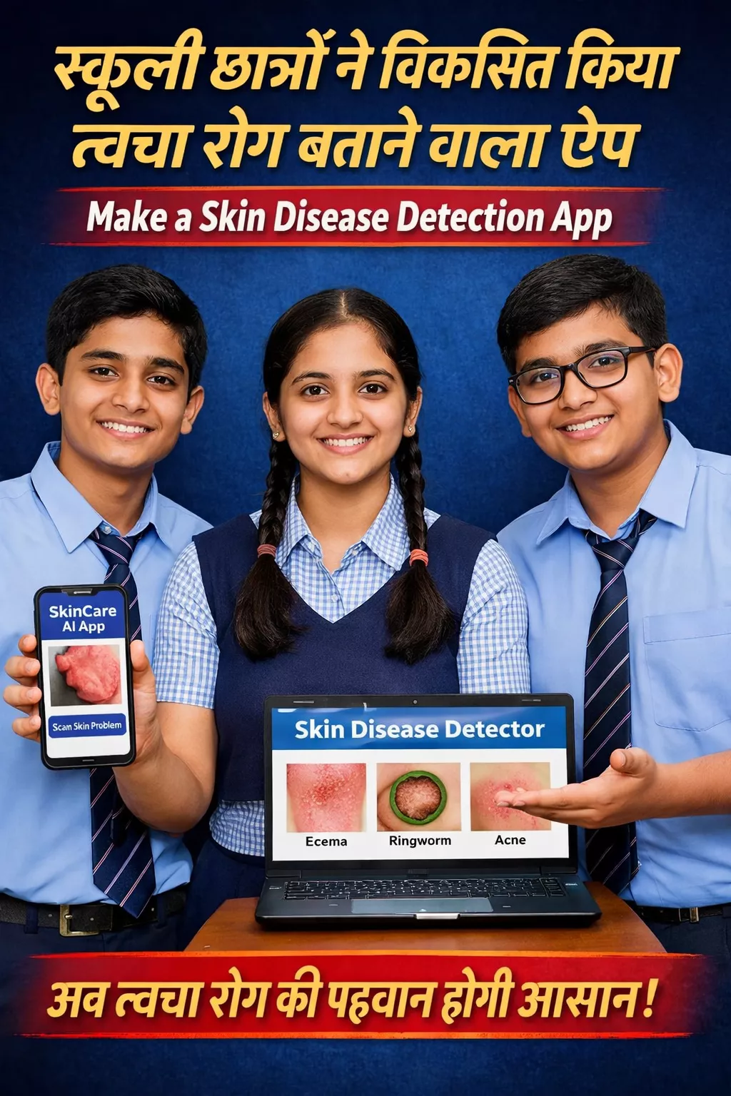 स्कूल के छात्रों ने एक ऐसा AI ऐप विकसित किया है