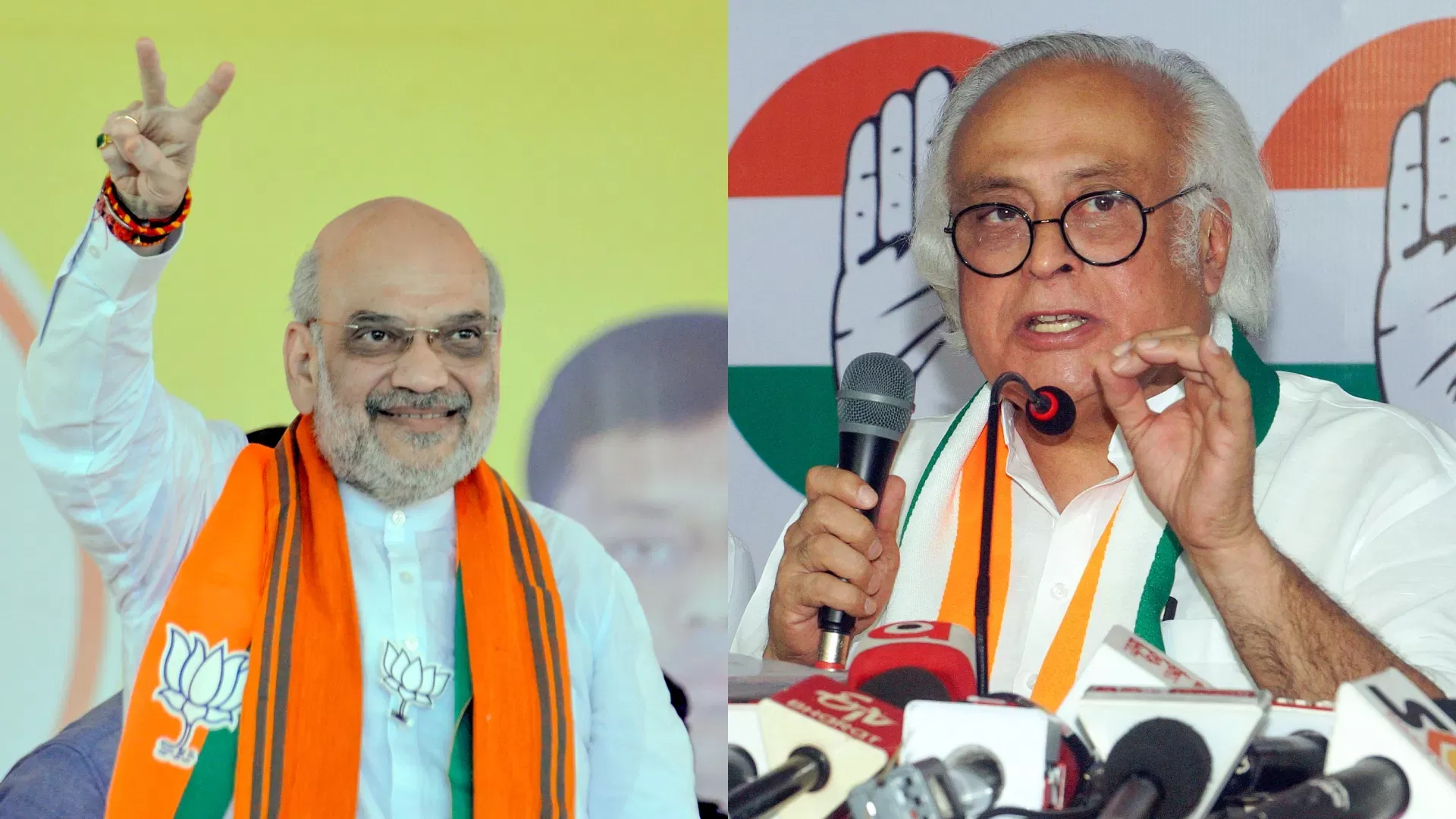 अमित शाह भाषण देते हुए