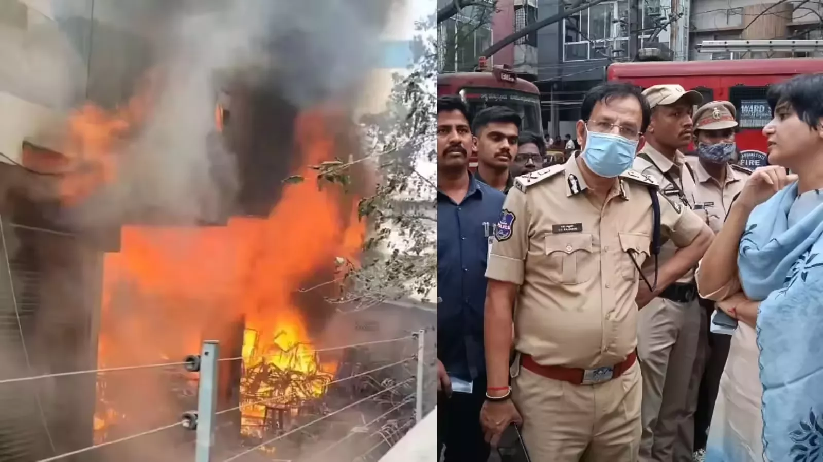 हैदराबाद के बाचुपल्ली में भीषण आग, 50 फर्नीचर दुकानें जलकर खाक