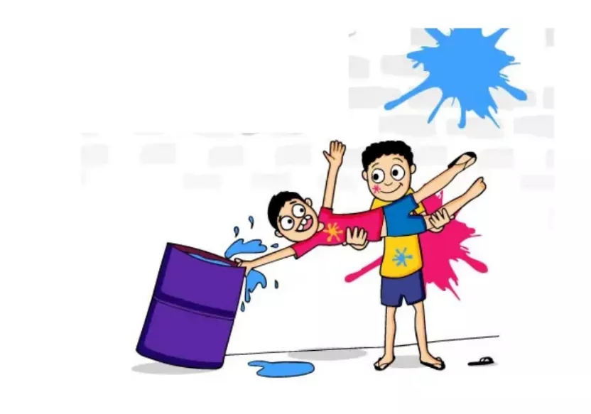 होली पर दोस्तों का मजेदार संवाद