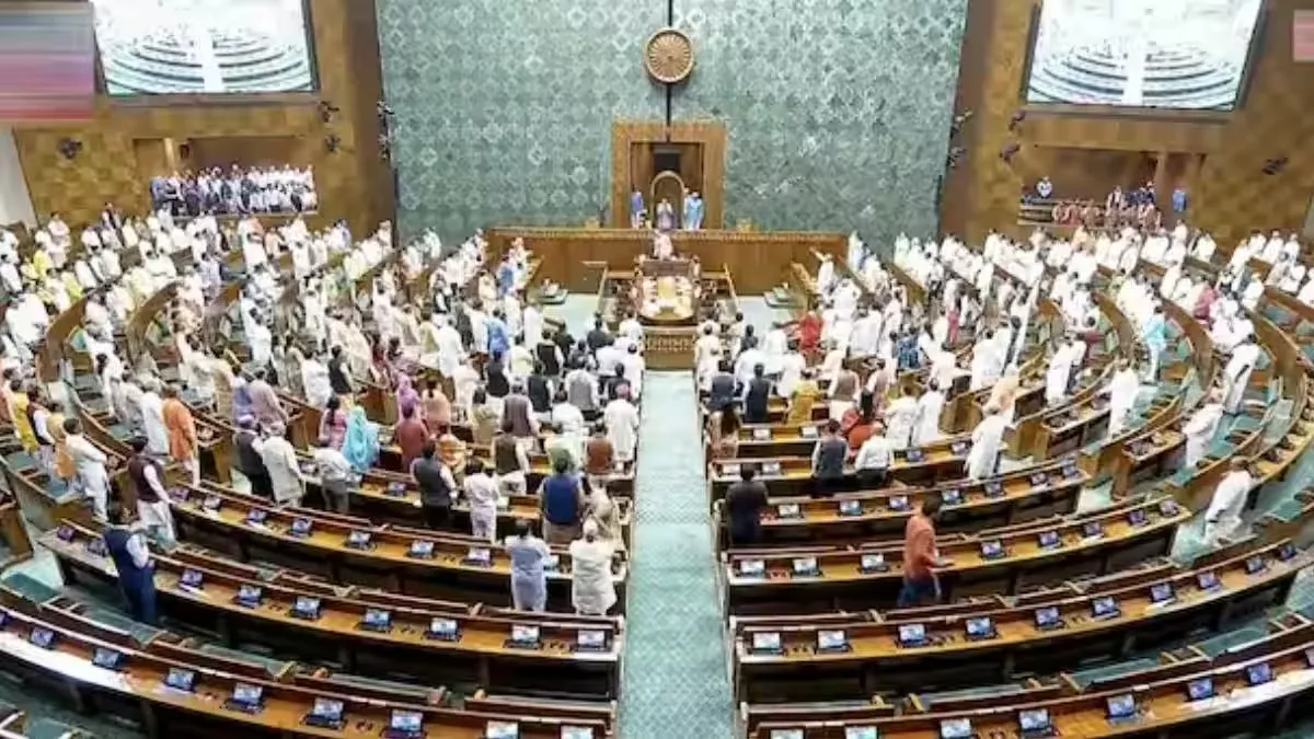 संसद भवन में बजट सत्र की कार्यवाही