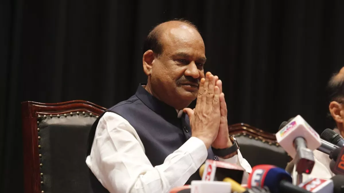 लोकसभा अध्यक्ष ओम बिरला संसद में