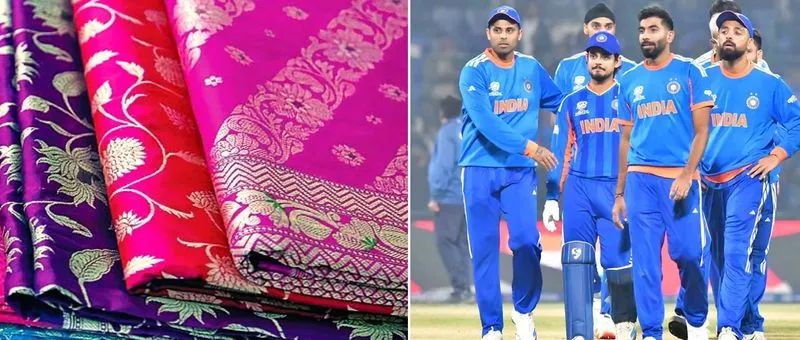 टी20 विश्व कप: भारतीय क्रिकेट टीम के खिलाड़ियों को तोहफे में भेजी जाएंगी खास बनारसी साड़ियां