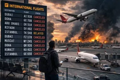 मिडिल ईस्ट संघर्ष के कारण रद्द हुई अंतरराष्ट्रीय उड़ानें