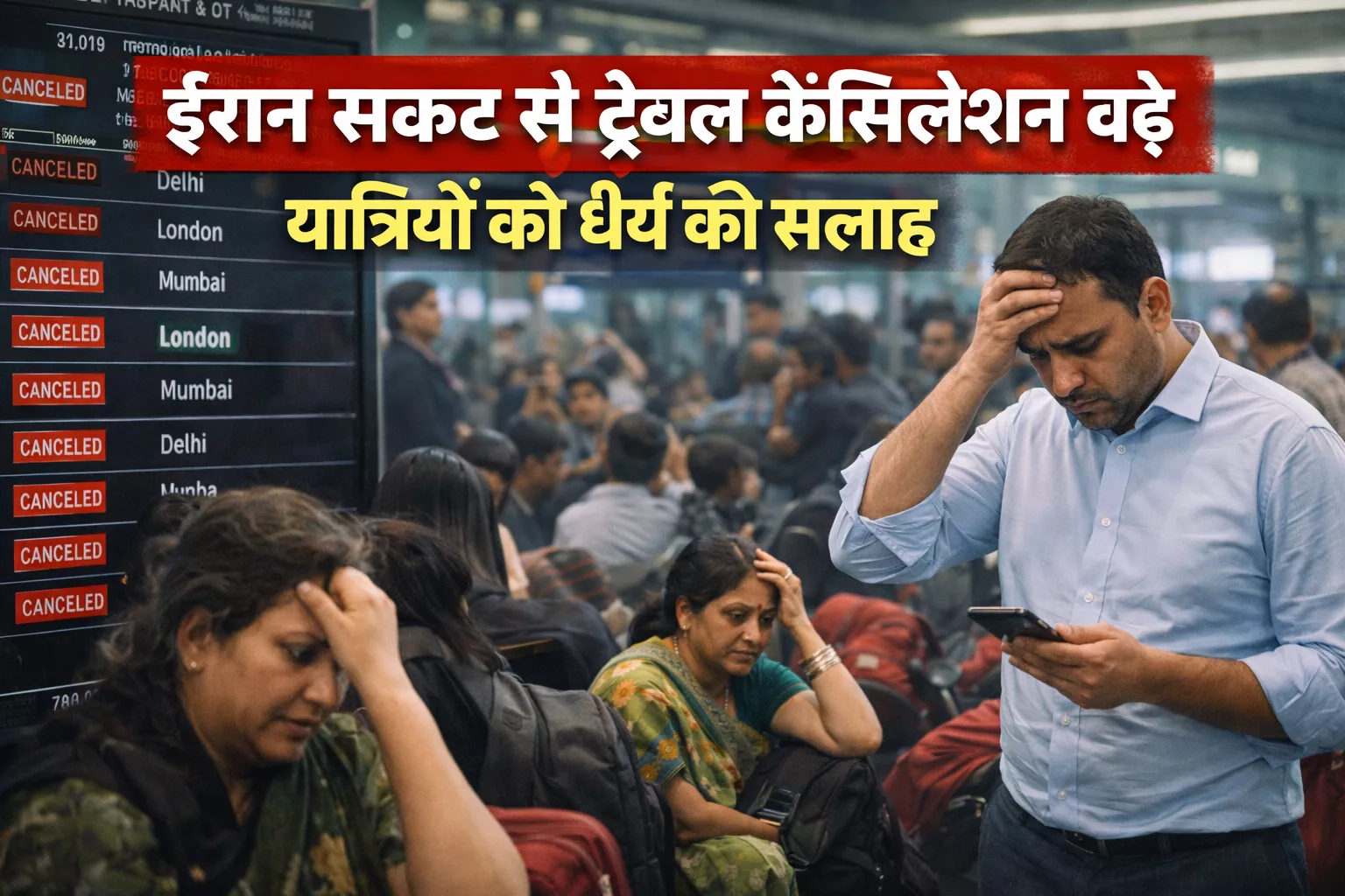 ईरान संकट से ट्रैवल कैंसिलेशन बढ़े, यात्रियों को धैर्य की सलाह