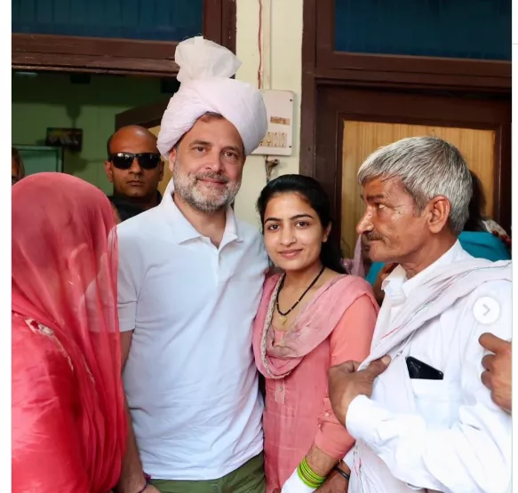 सोनीपत में विवाह समारोह में पहुंचे राहुल गांधी