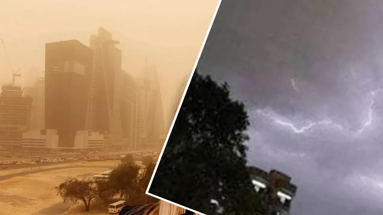 तेलंगाना में भीषण तूफान