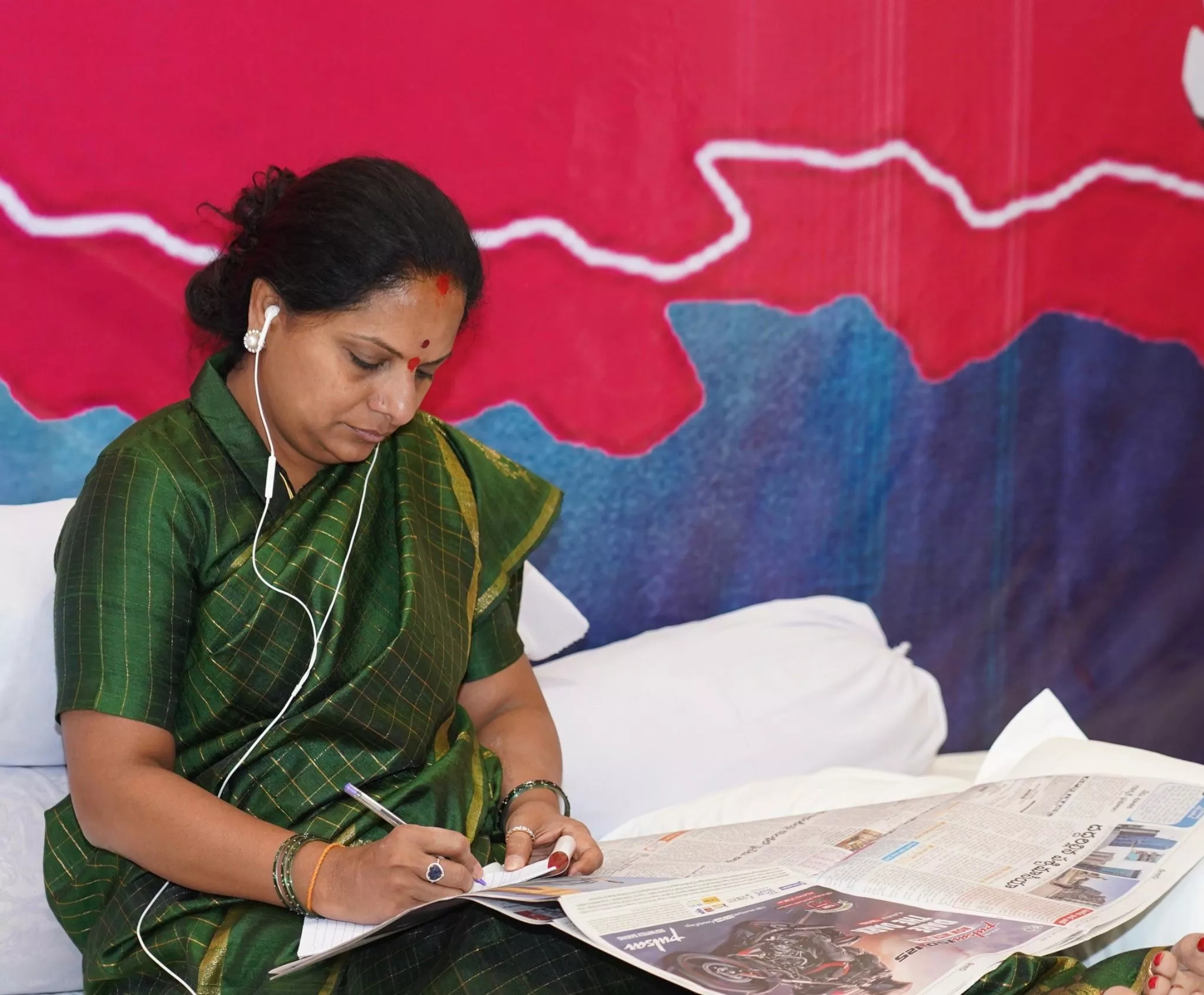 भूदान भूमि मुद्दे पर के. कविता का आंदोलन