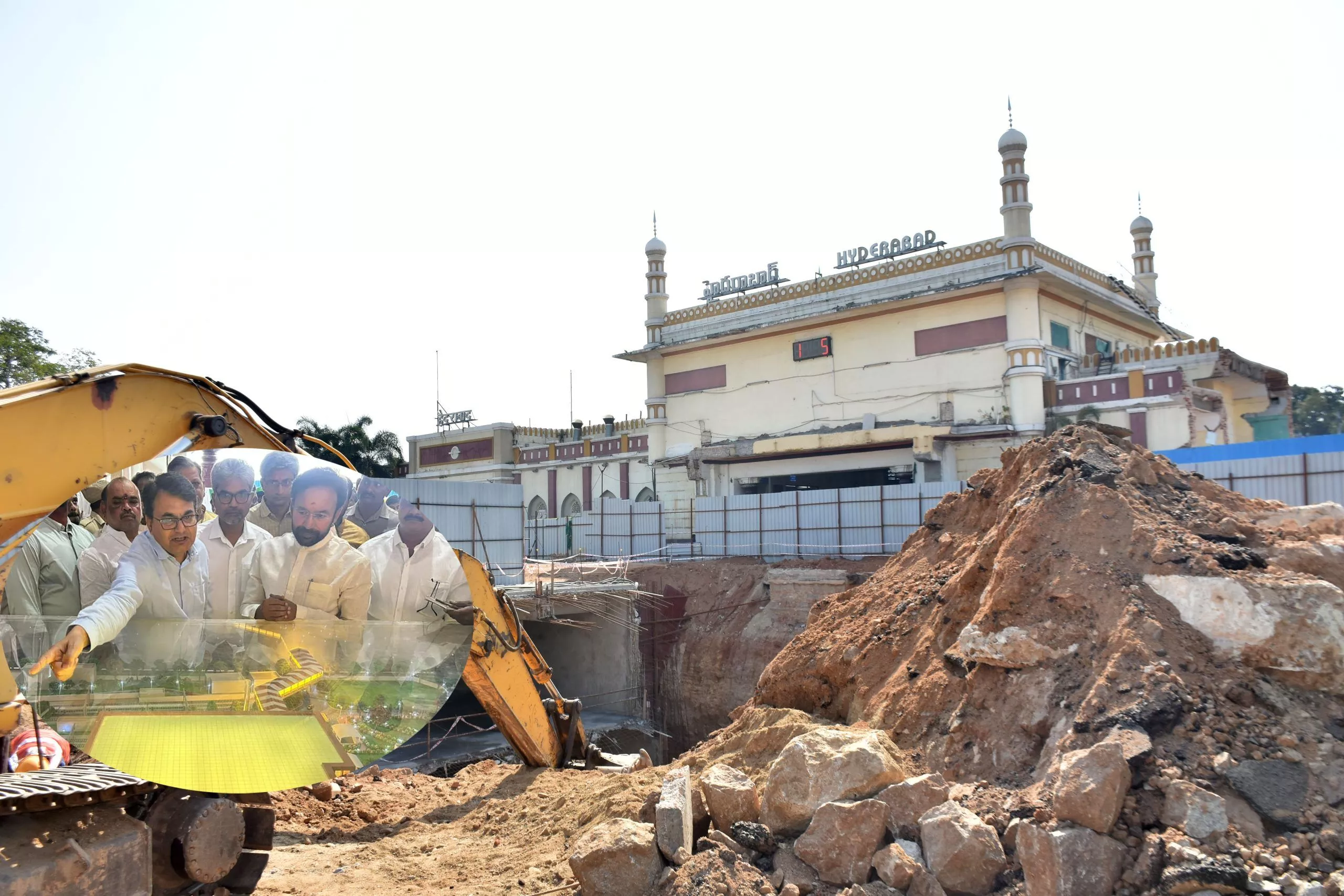 केंद्रीय मंत्री किशन रेड्डी ने नामपल्ली स्टेशन कार्यों का जायजा लिया