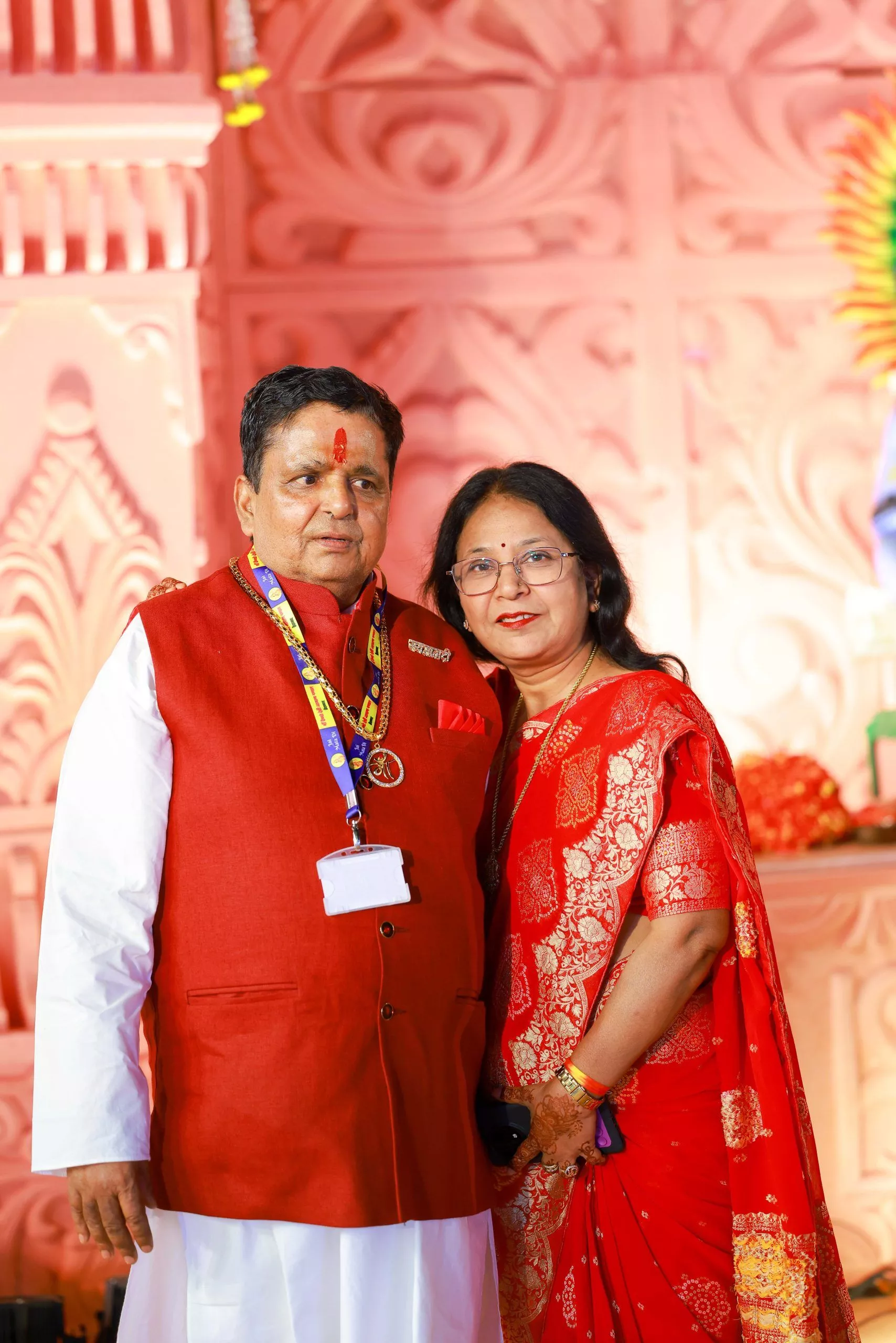 नुमाइश मैदान में माँ वैष्णो देवी के भव्य जागरण का दृश्य