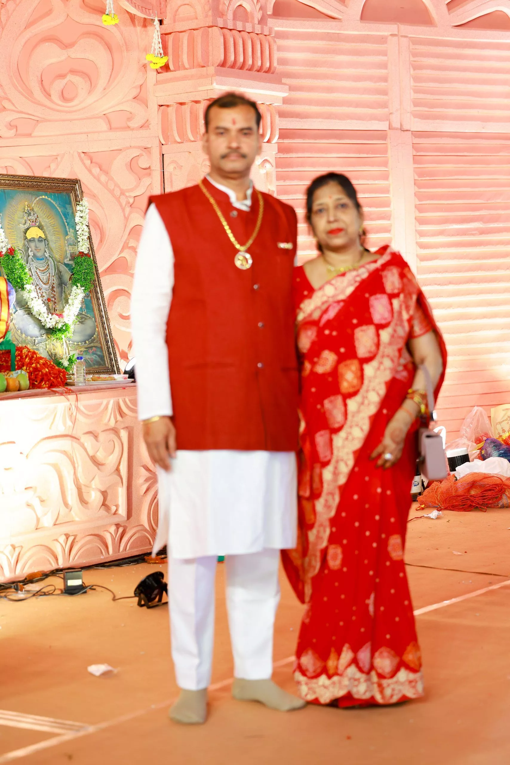 नुमाइश मैदान में माँ वैष्णो देवी के भव्य जागरण का दृश्य