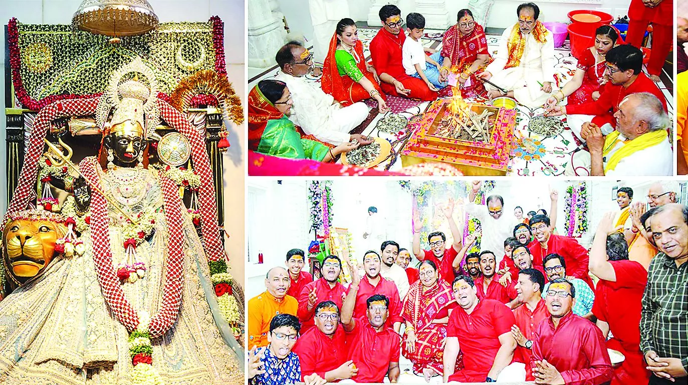 किशनबाग मंदिर में नवरात्रि महोत्सव का भव्य आयोजन