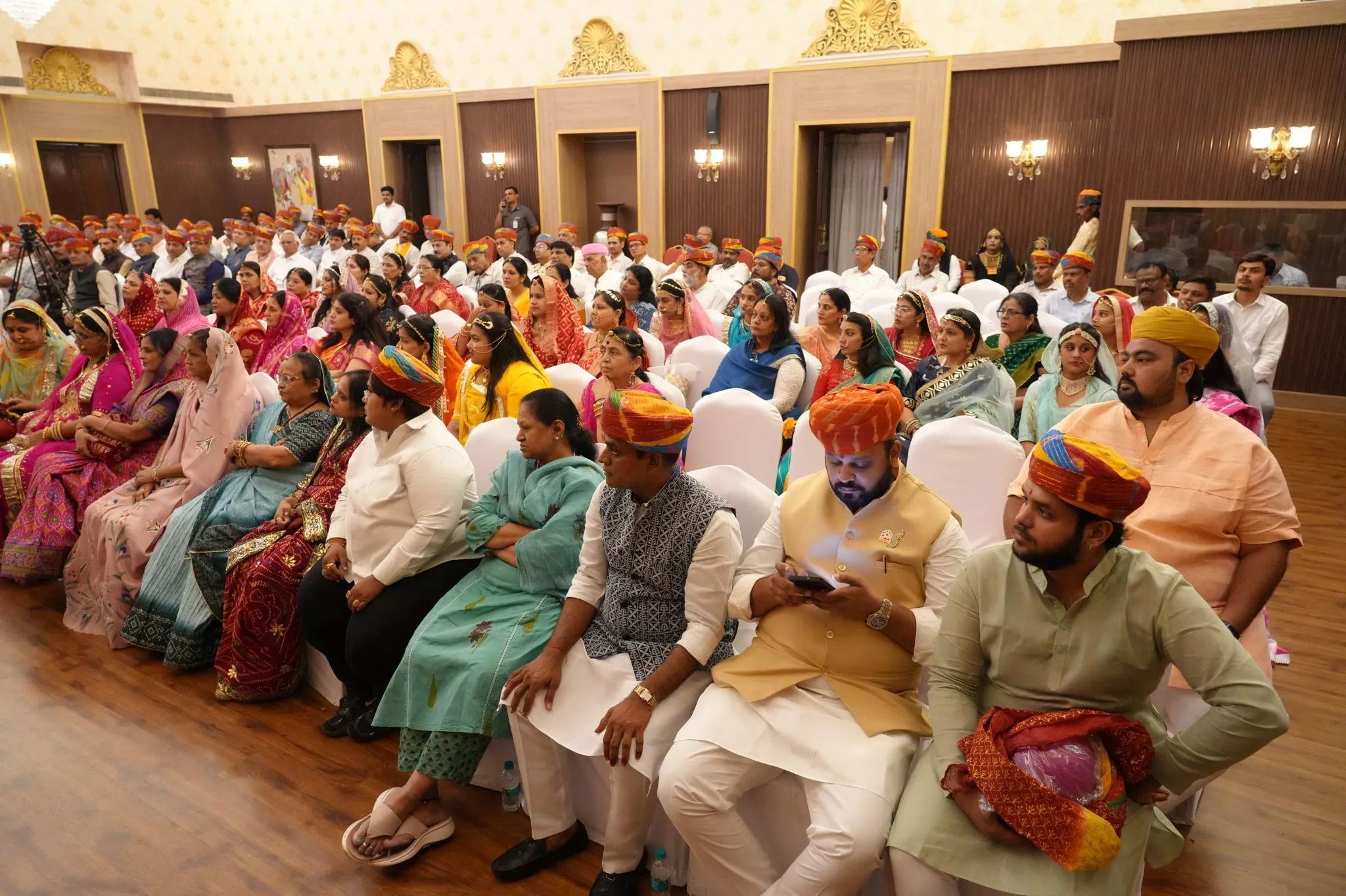 राजस्थान स्थापना दिवस समारोह का दृश्य