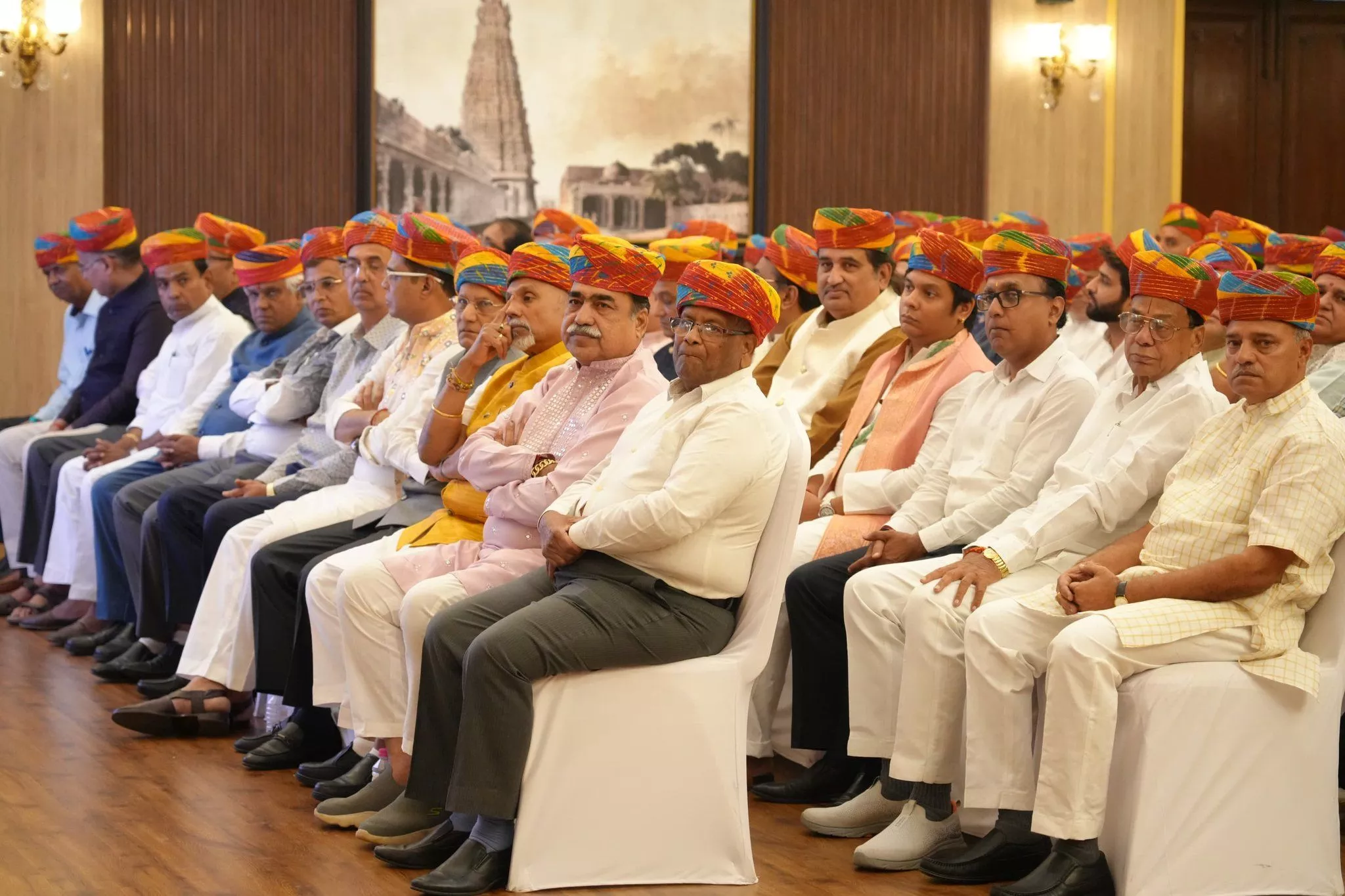 राजस्थान स्थापना दिवस समारोह का दृश्य