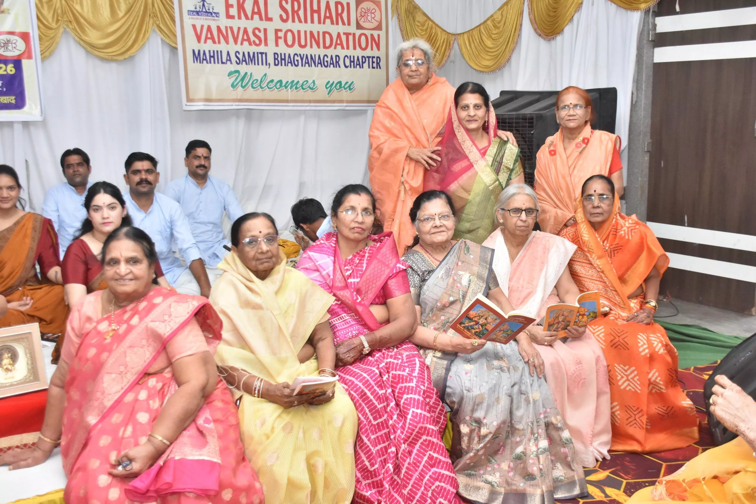 मारवाड़ी महिला संगठन के सुंदरकांड पाठ का दृश्य