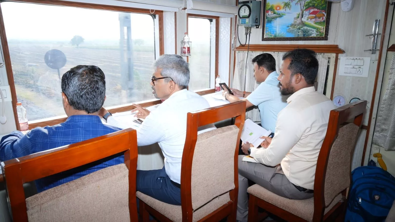 GM ने गुंतकल सेक्शन में सुरक्षा निरीक्षण किया