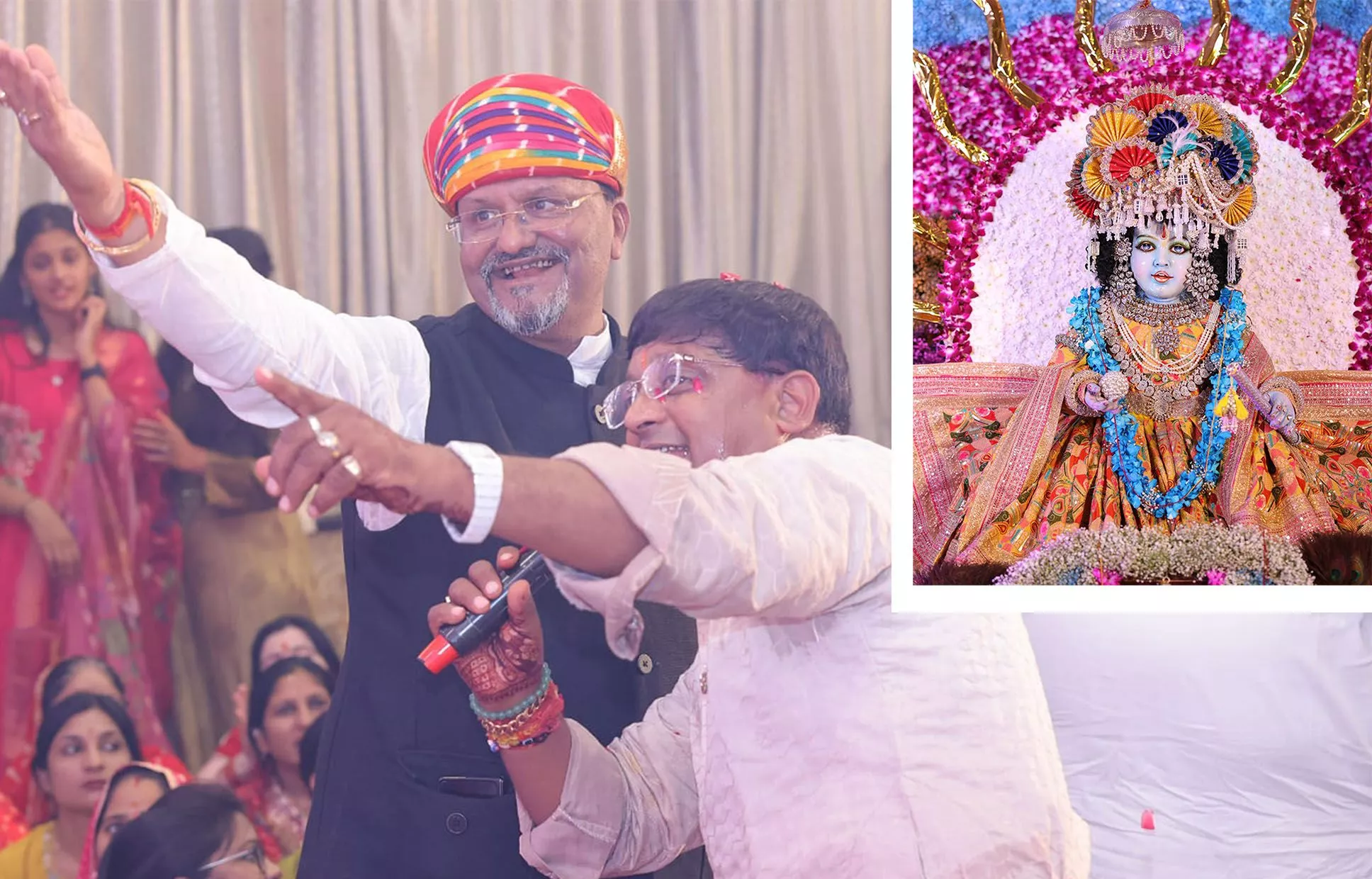 भक्तों ने श्री श्याम मंदिर में उत्साहपूर्वक भजन और श्रृंगार देखा