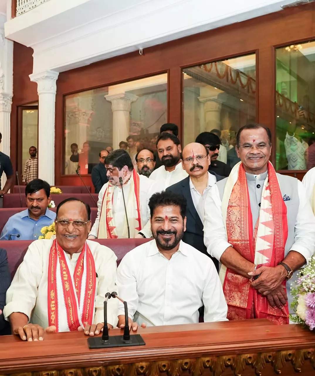 सीएम रेवंत रेड्डी ने विधानसभा परिसर में किया उद्घाटन