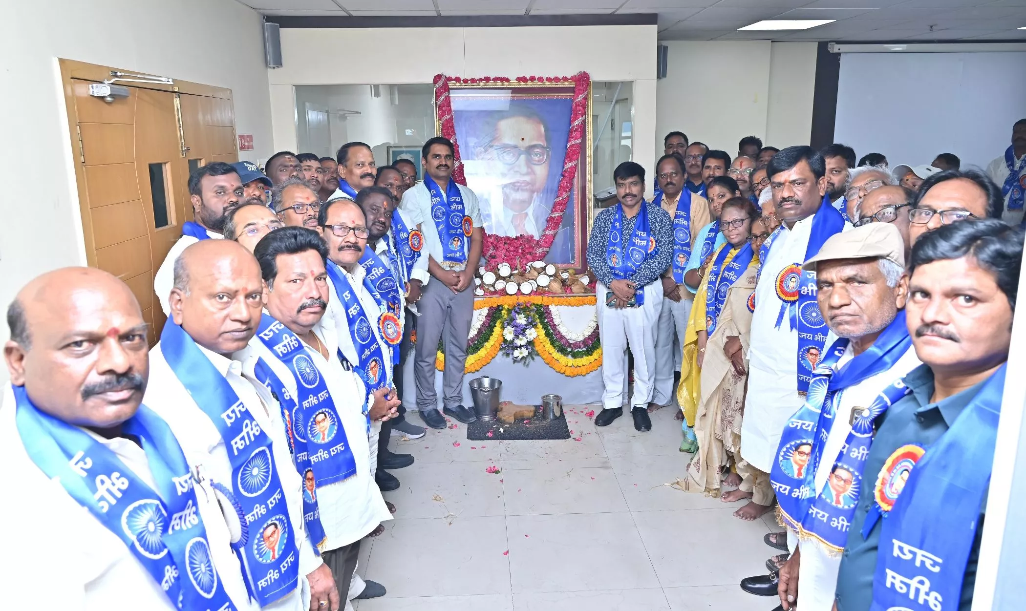 जलबोर्ड मुख्यालय में अंबेडकर जयंती मनाई गई