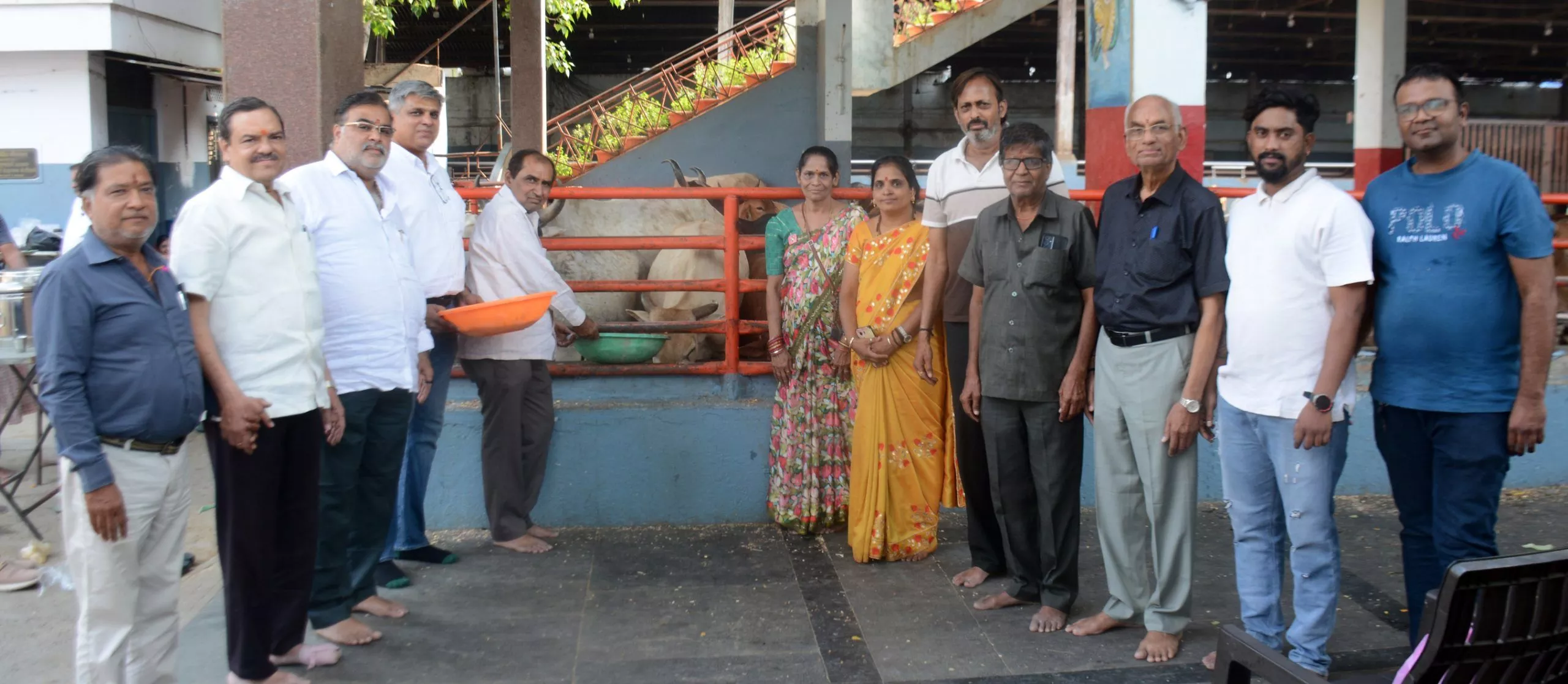 हैदराबाद में गौ सेवा और गौ पूजन कार्यक्रम