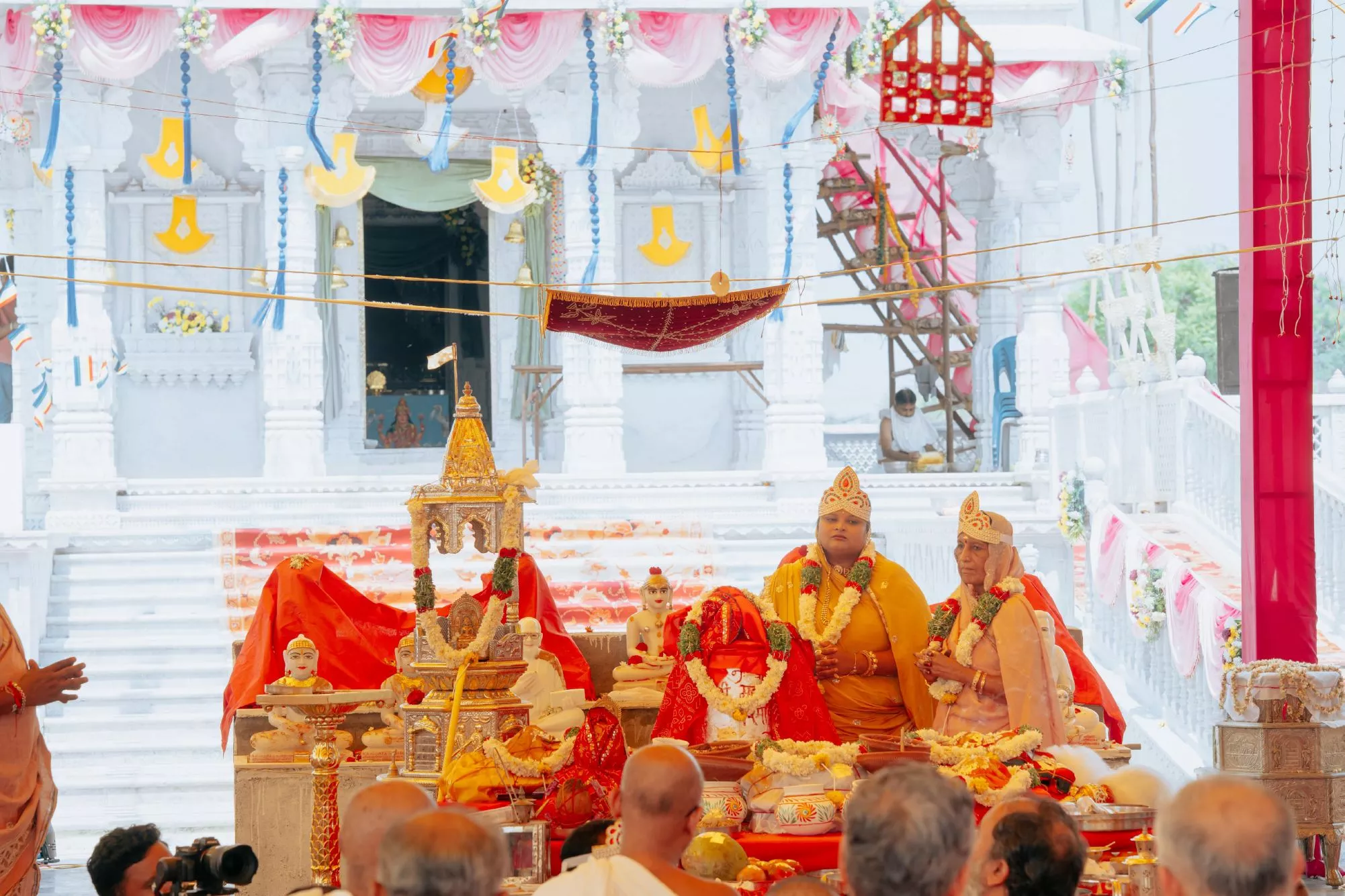 कुलपाक जैन मंदिर में प्रतिष्ठा महोत्सव का धार्मिक अनुष्ठान