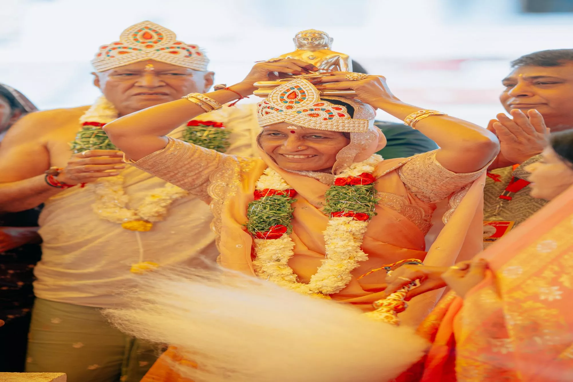 कुलपाक जैन मंदिर में प्रतिष्ठा महोत्सव का धार्मिक अनुष्ठान