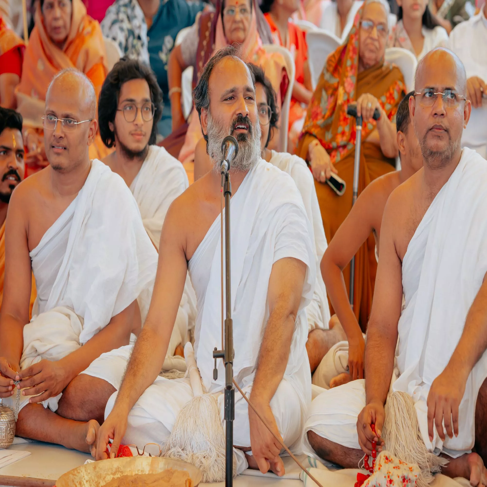 कुलपाक जैन मंदिर में प्रतिष्ठा महोत्सव का धार्मिक अनुष्ठान