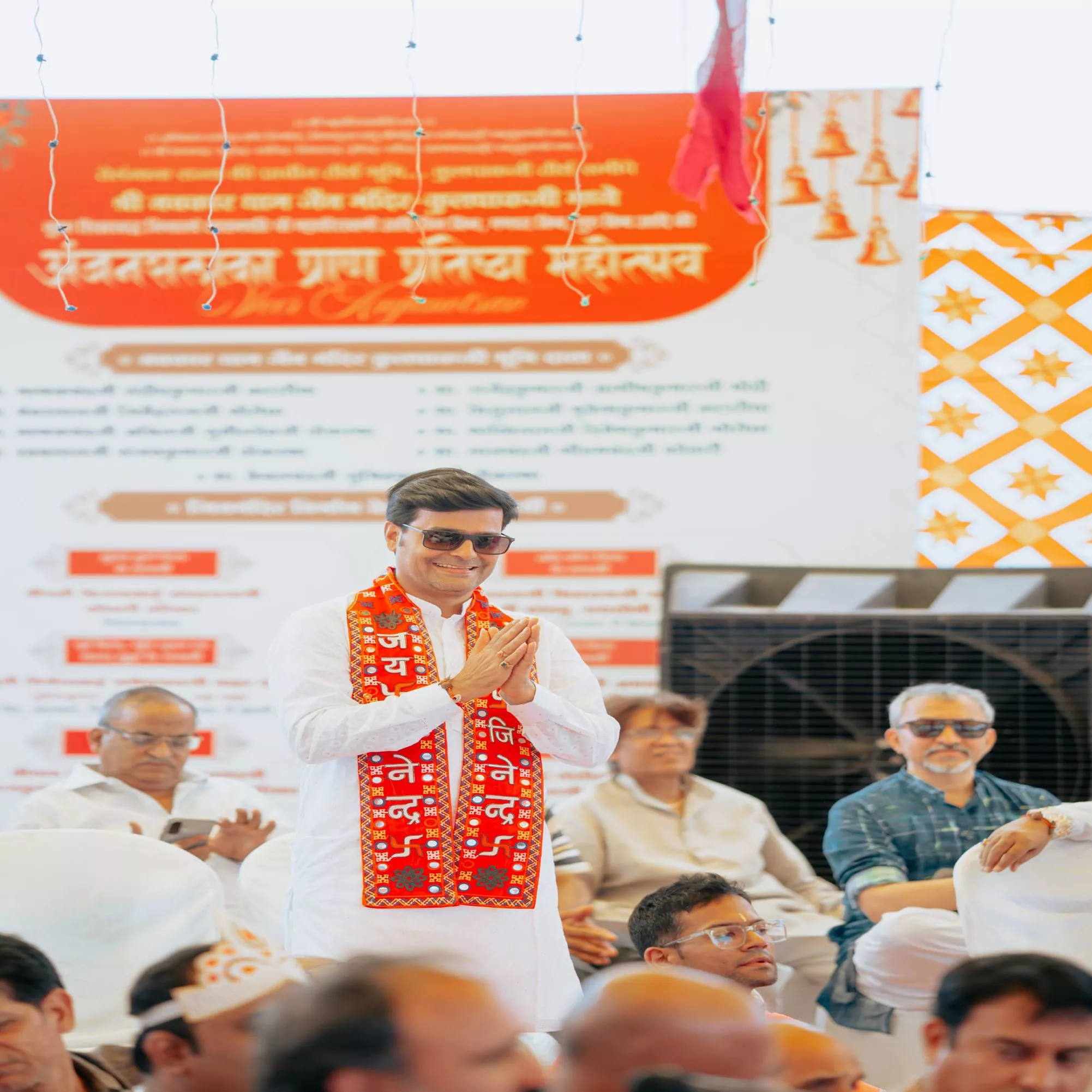 कुलपाक जैन मंदिर में प्रतिष्ठा महोत्सव का धार्मिक अनुष्ठान