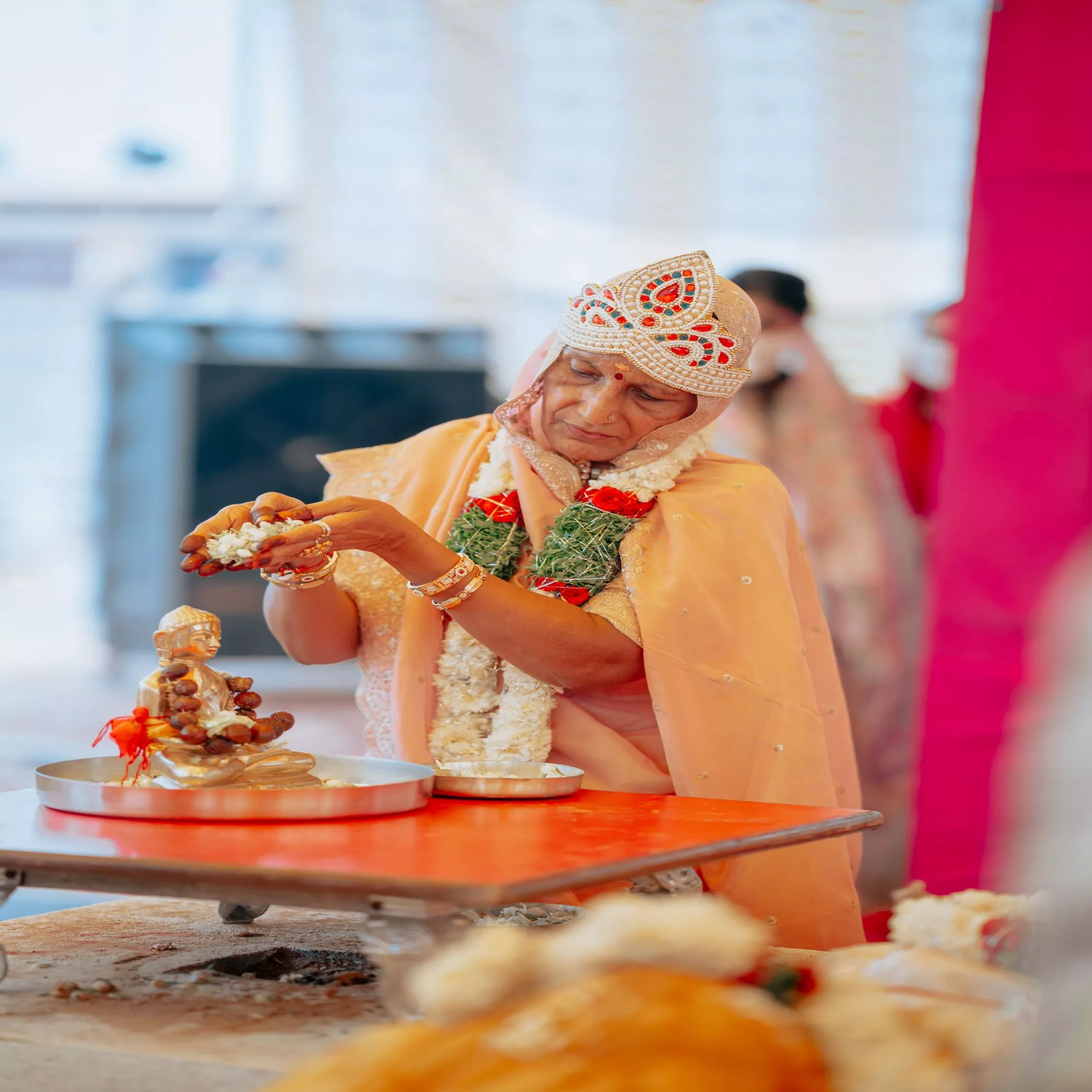 कुलपाक जैन मंदिर में प्रतिष्ठा महोत्सव का धार्मिक अनुष्ठान