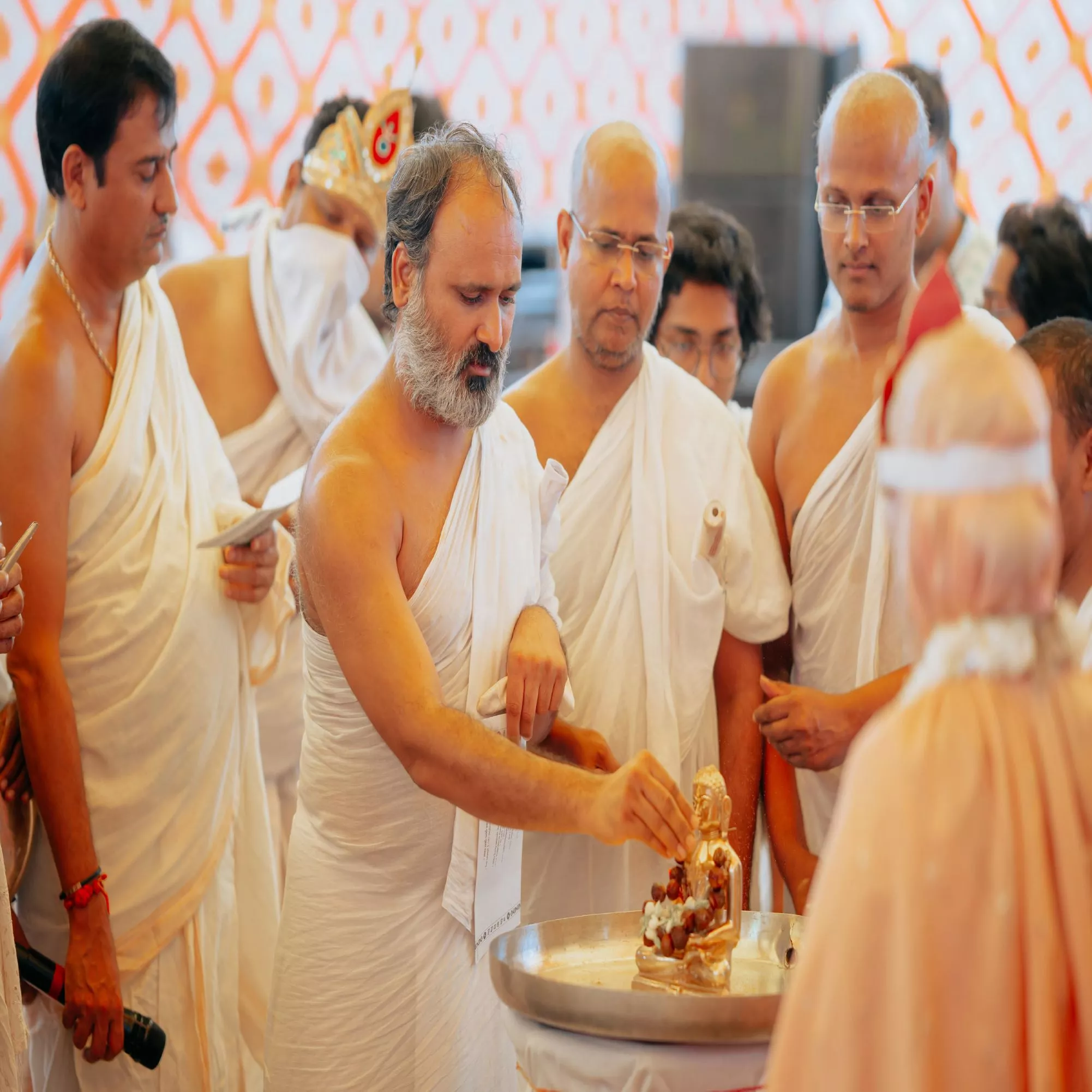 कुलपाक जैन मंदिर में प्रतिष्ठा महोत्सव का धार्मिक अनुष्ठान