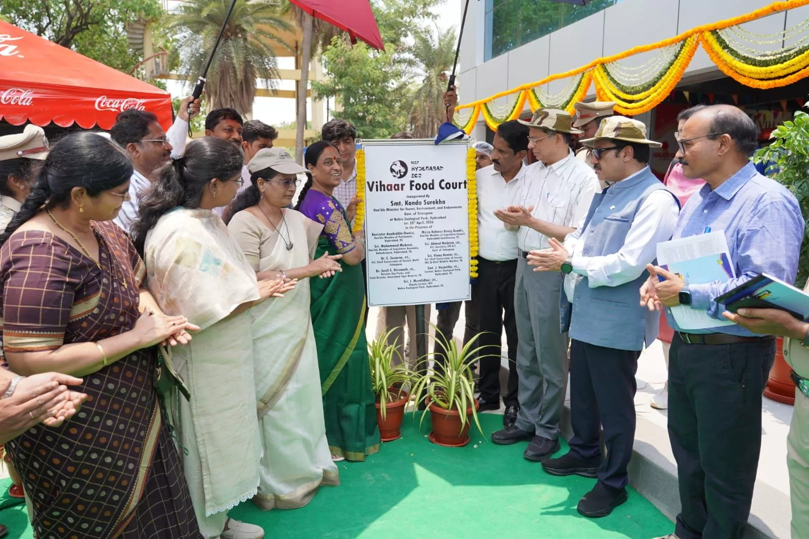 नेहरू जूलॉजिकल पार्क में नई सुविधाओं का शुभारंभ