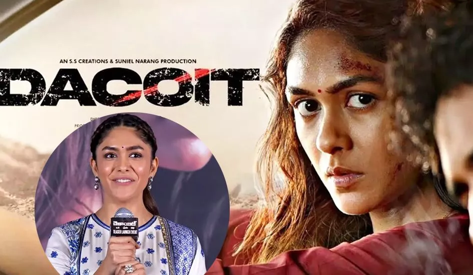 फिल्म डकैत में सरस्वती के किरदार में नजर आतीं मृणाल ठाकुर