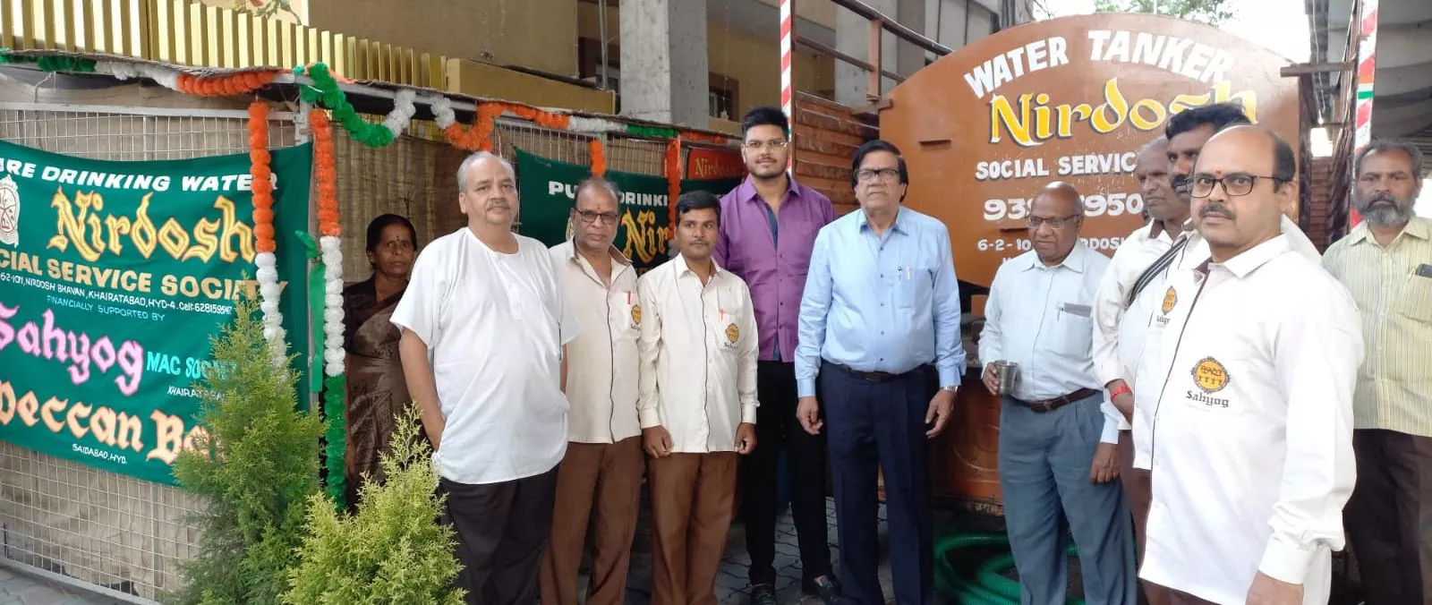 निर्दोष संस्था ने शहर में 28 प्याऊ लगाए