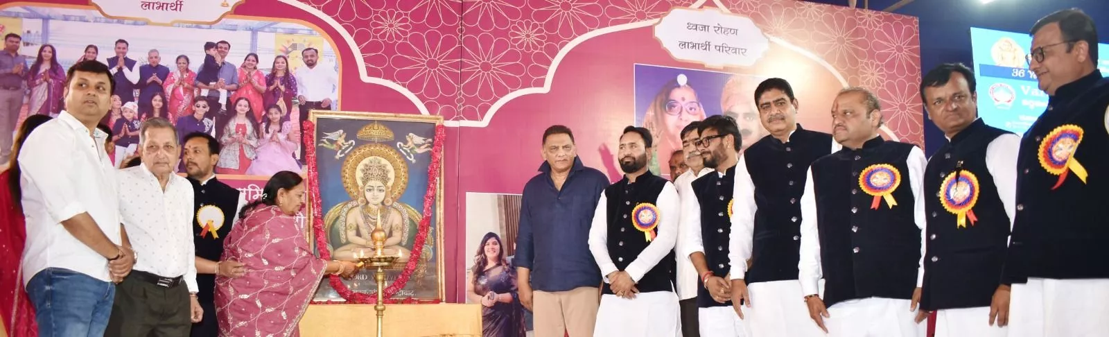 हैदराबाद में महावीर जन्म कल्याणक महोत्सव का दृश्य