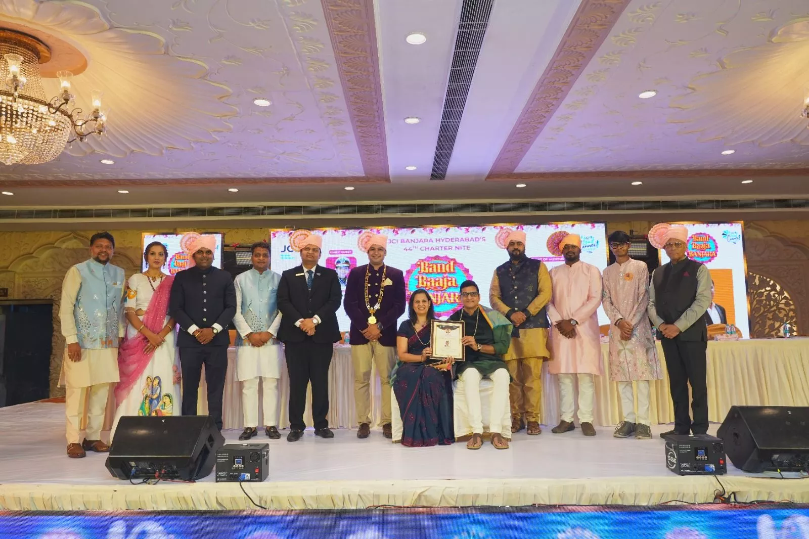 जेसीआई बंजारा की 44वीं चार्टर नाइट समारोह