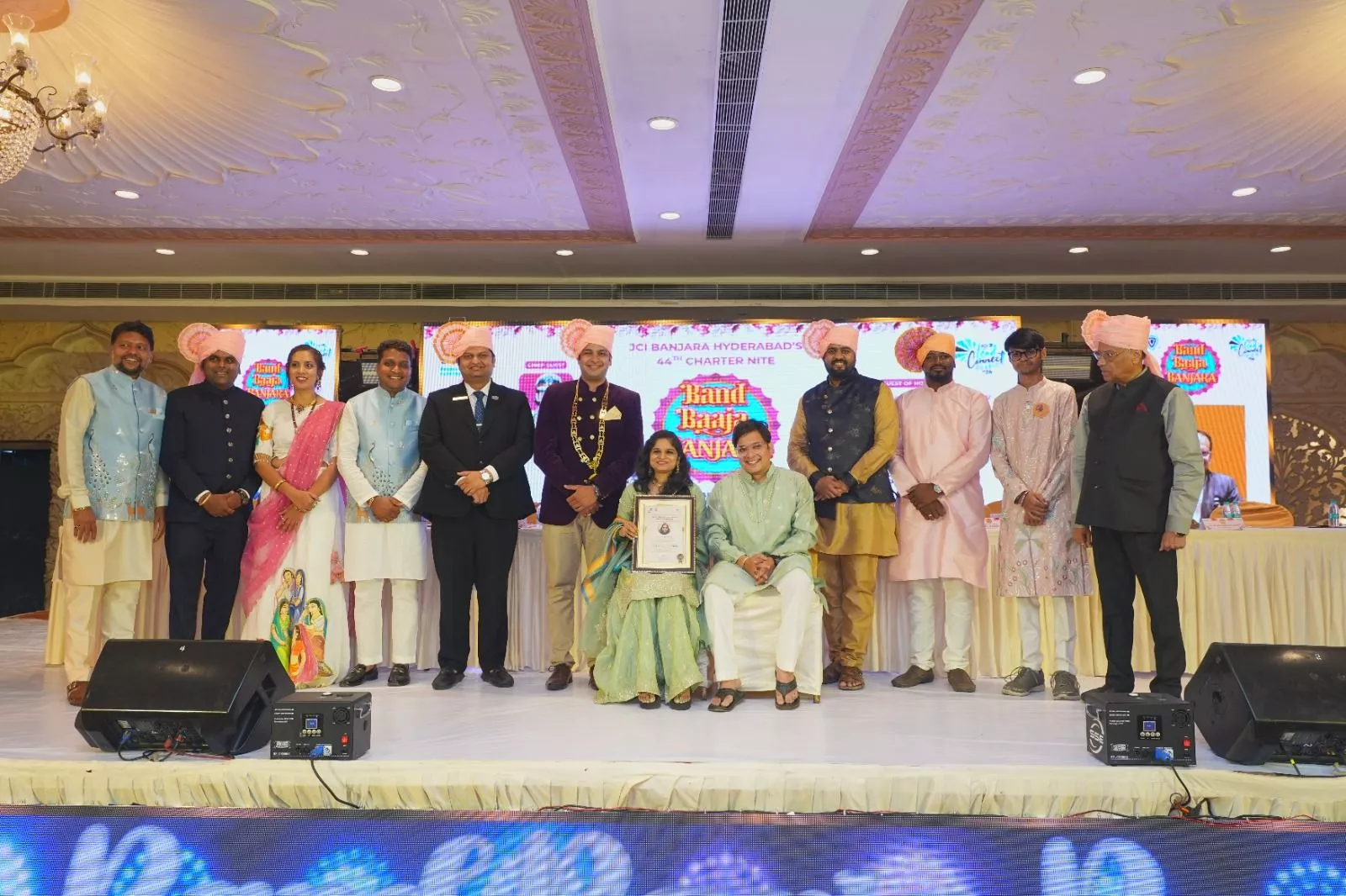 जेसीआई बंजारा की 44वीं चार्टर नाइट समारोह