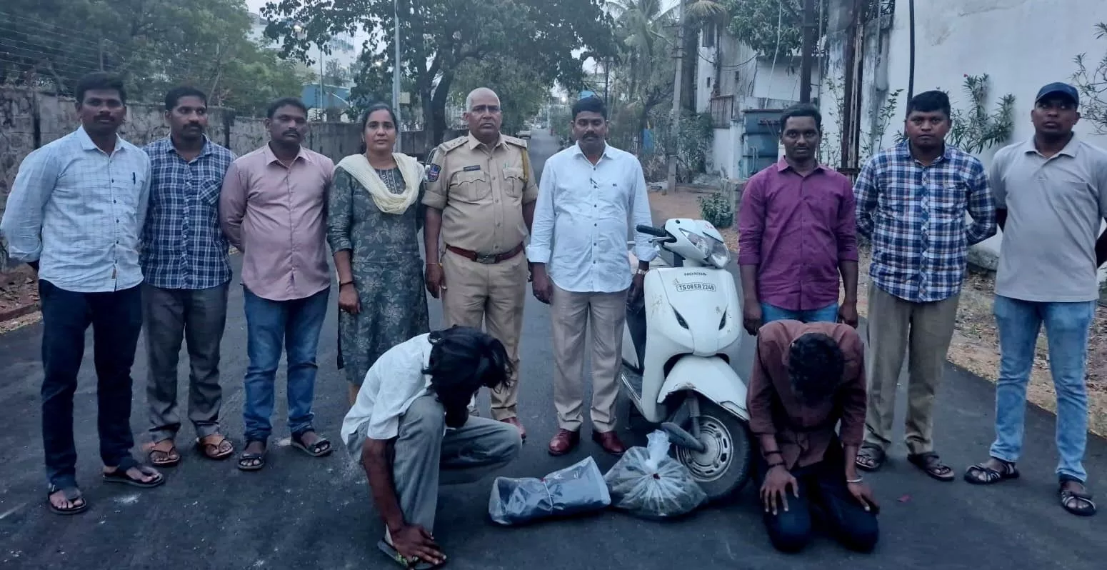 1.2 किलो गांजे के साथ दो आरोपी गिरफ्तार