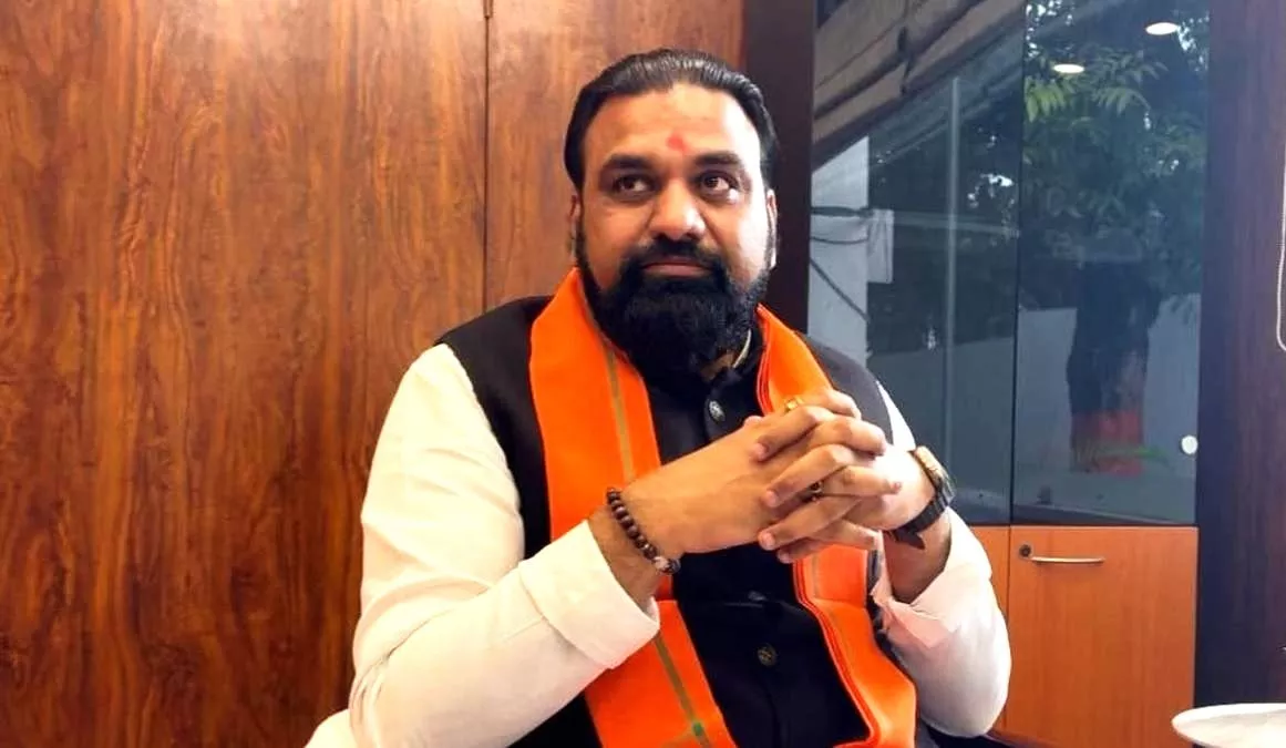 चुनावी सभा में भाषण देते सम्राट चौधरी