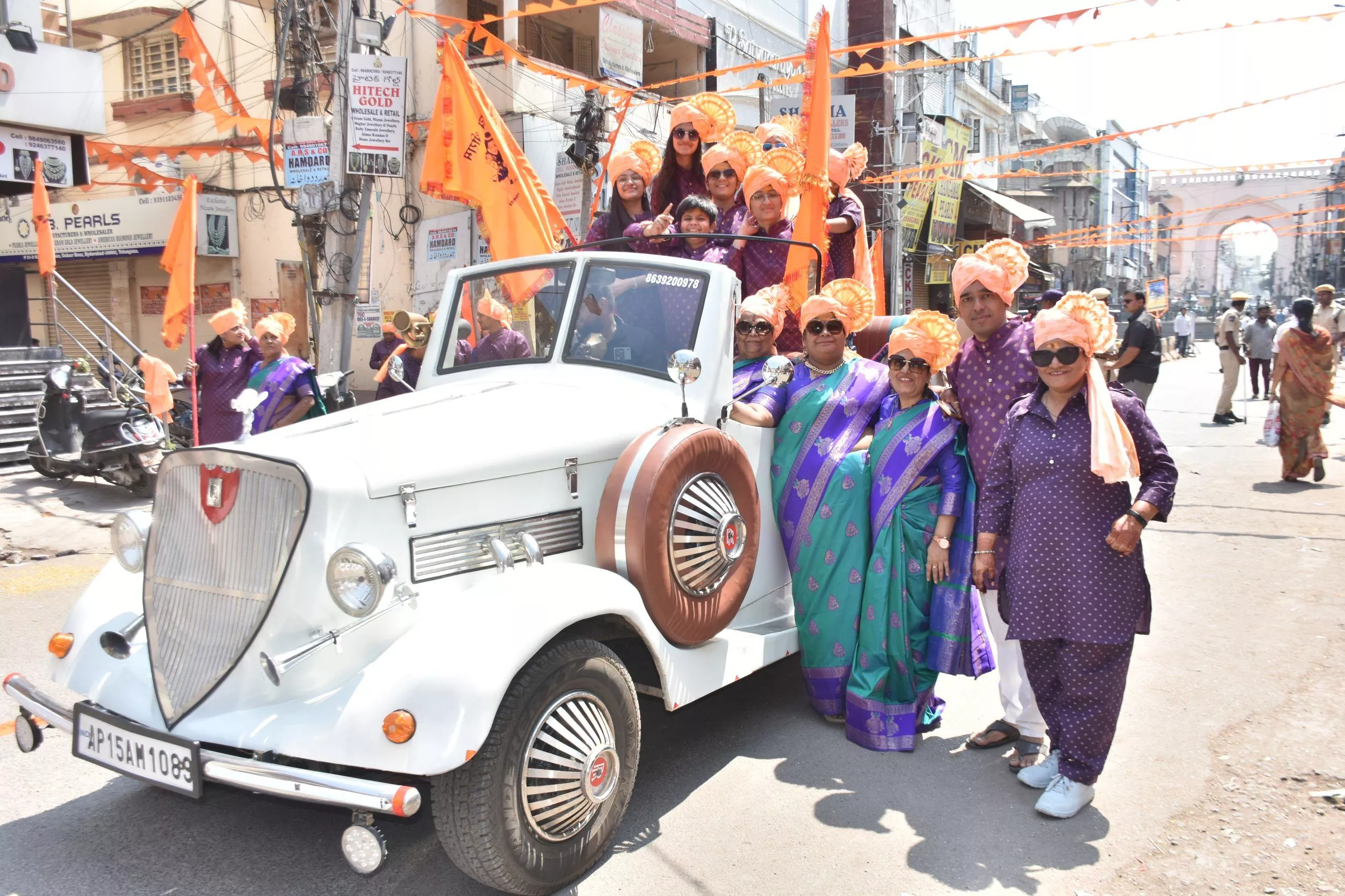 भाग्यनगर में हनुमान जन्मोत्सव की भव्य निशान यात्रा