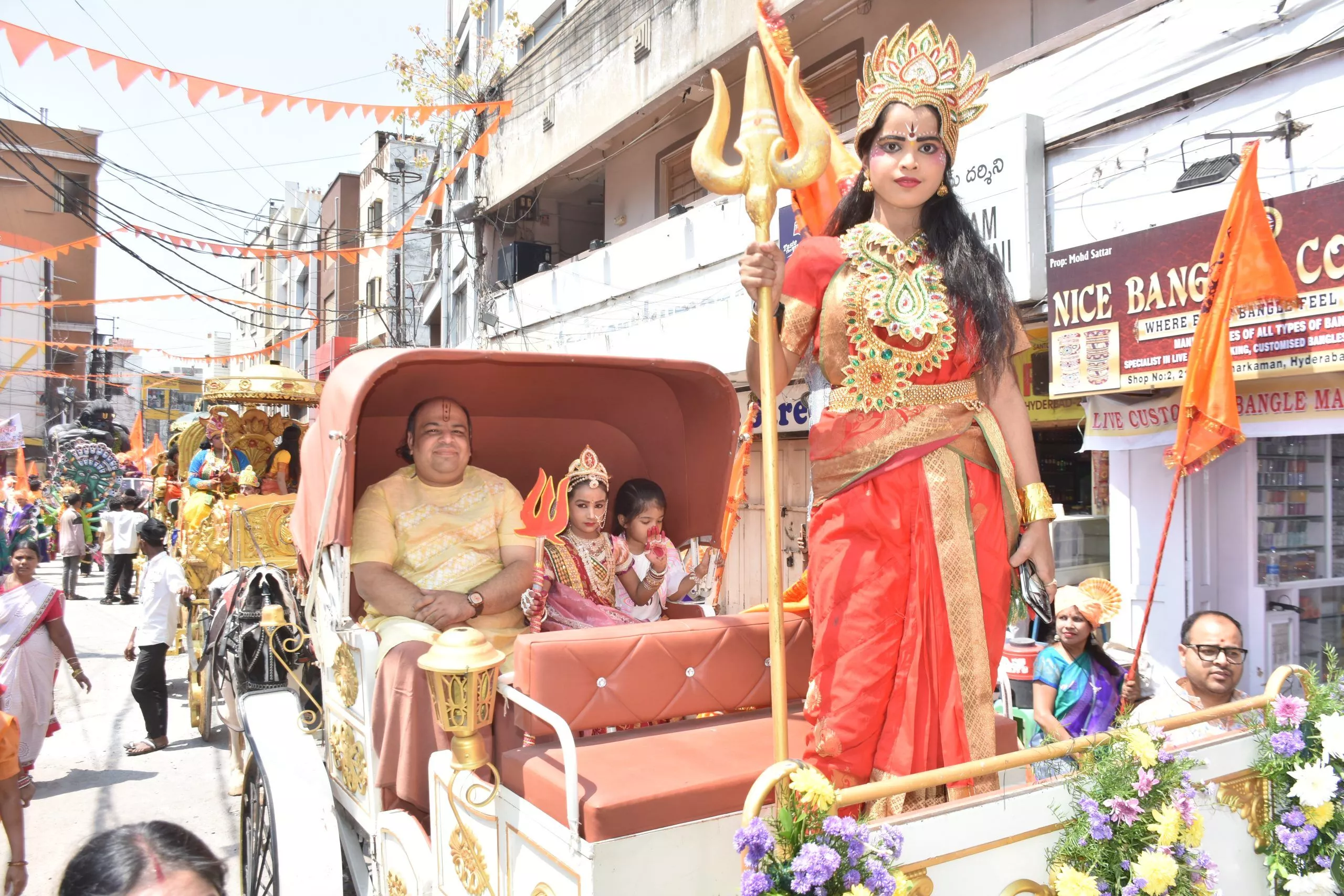 भाग्यनगर में हनुमान जन्मोत्सव की भव्य निशान यात्रा