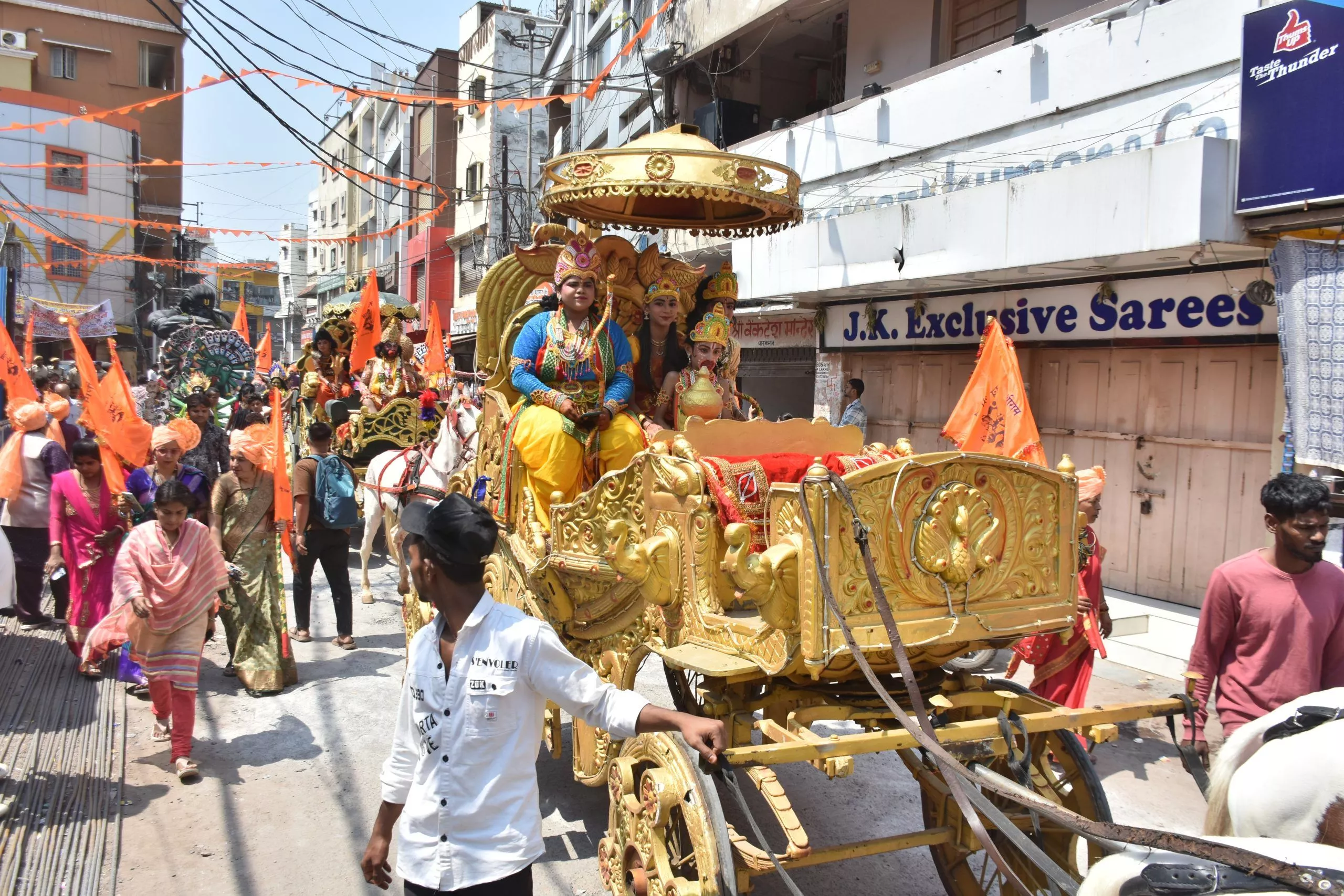 भाग्यनगर में हनुमान जन्मोत्सव की भव्य निशान यात्रा