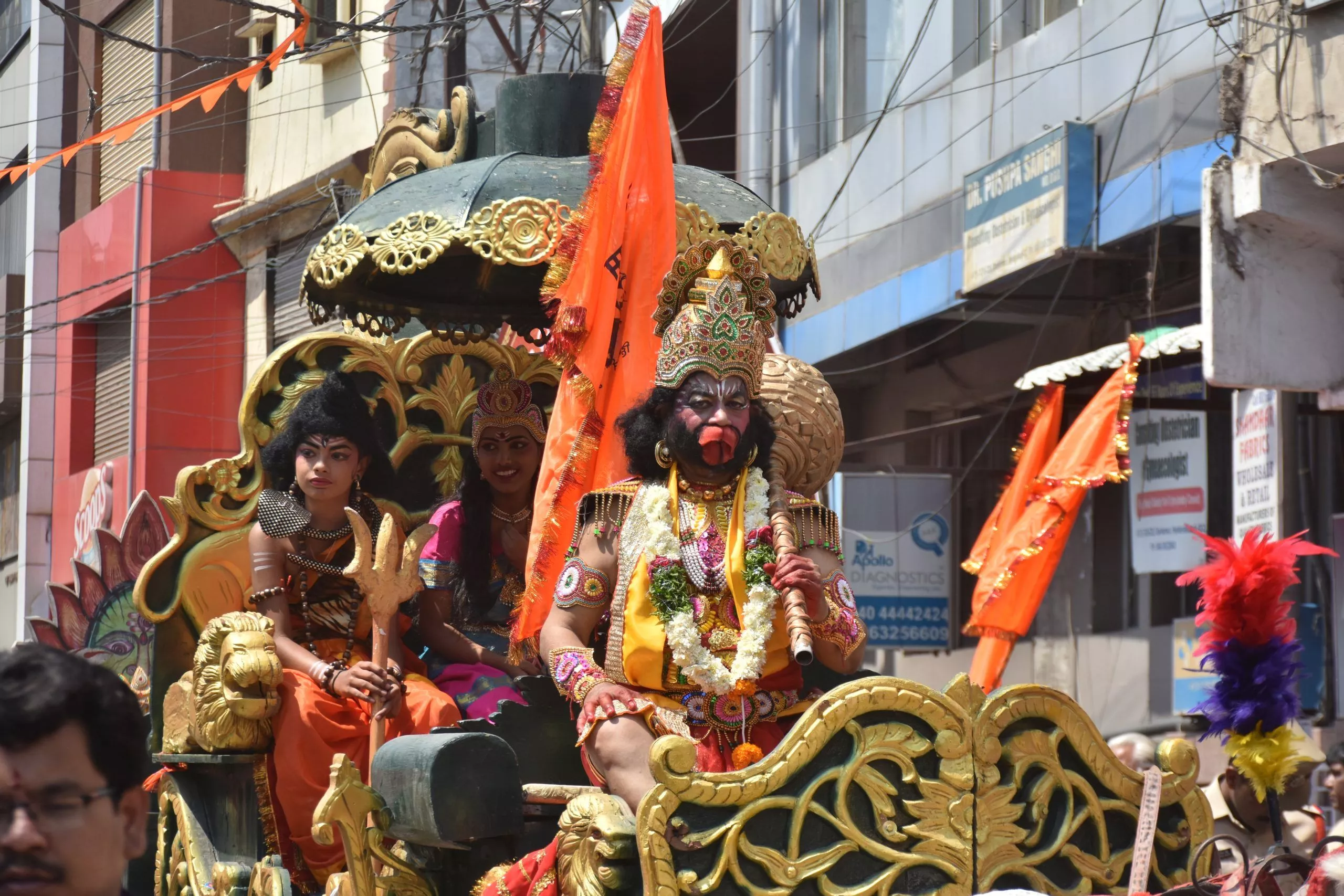 भाग्यनगर में हनुमान जन्मोत्सव की भव्य निशान यात्रा