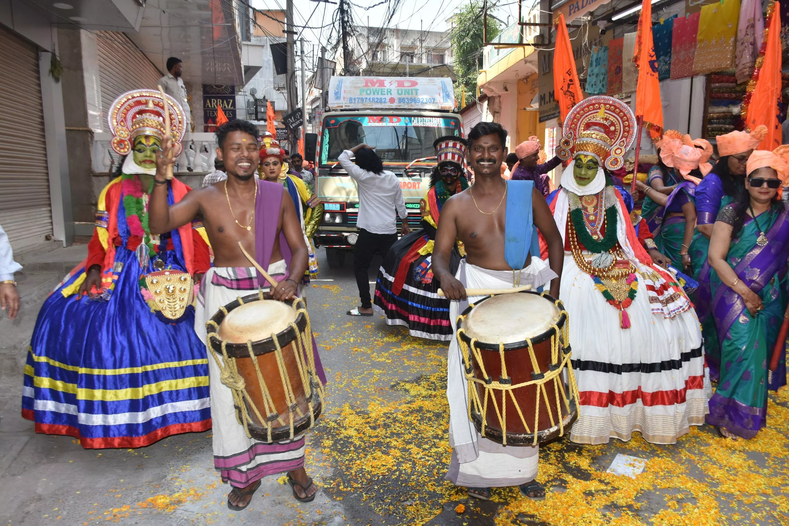 भाग्यनगर में हनुमान जन्मोत्सव की भव्य निशान यात्रा