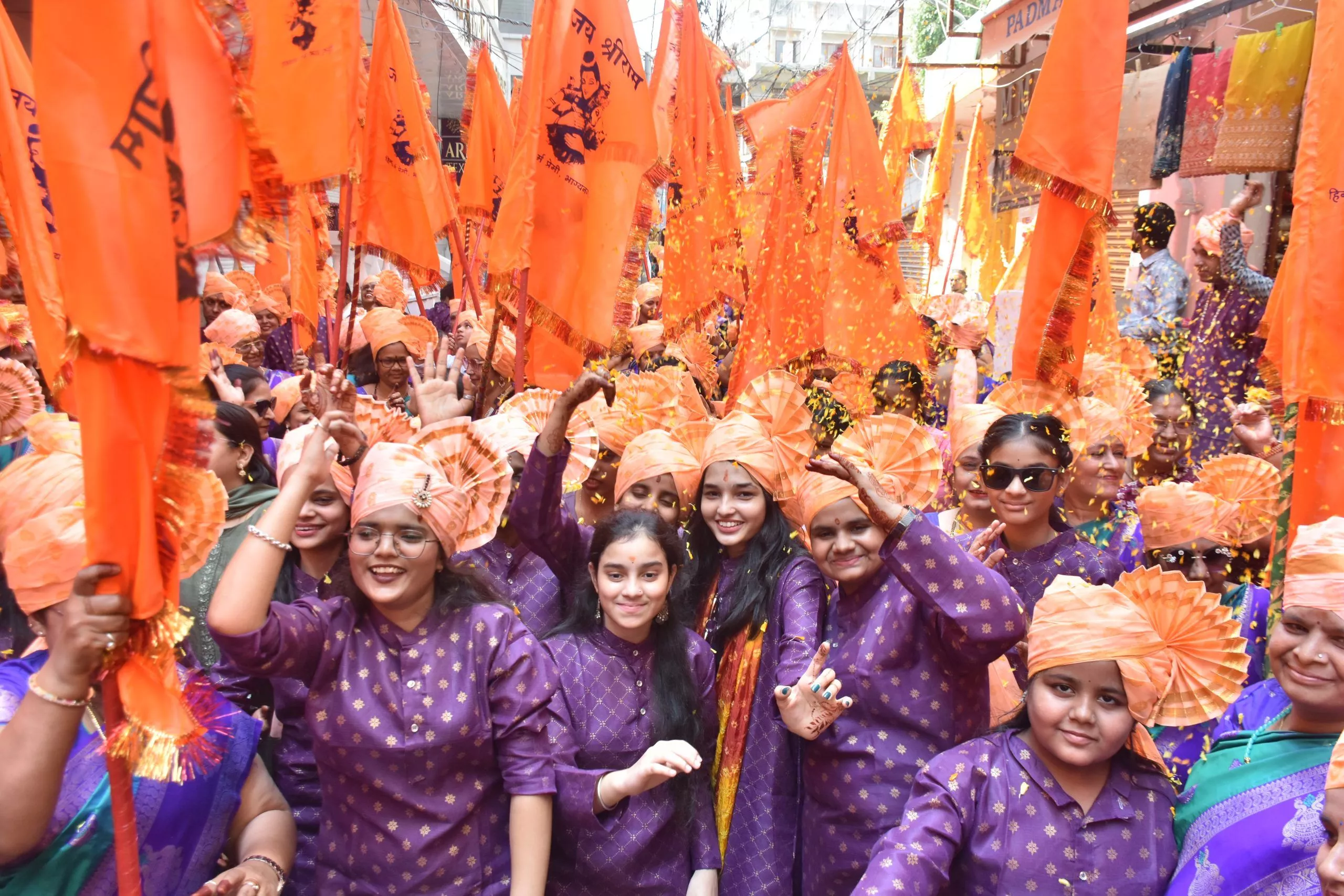 भाग्यनगर में हनुमान जन्मोत्सव की भव्य निशान यात्रा