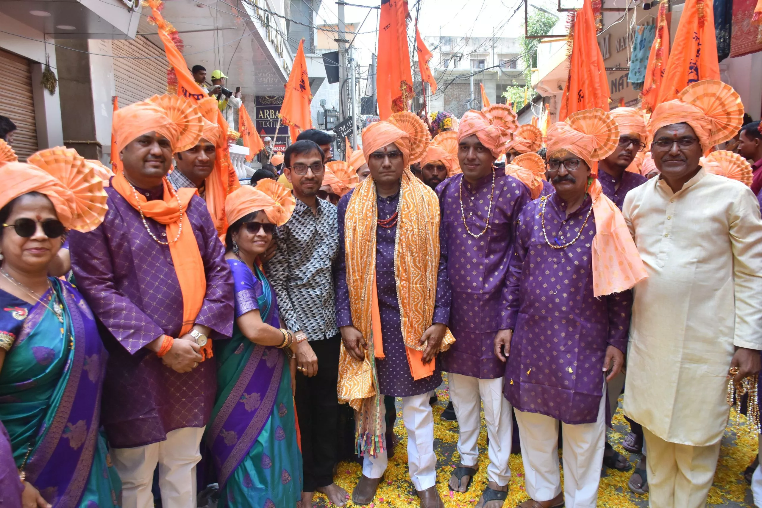 भाग्यनगर में हनुमान जन्मोत्सव की भव्य निशान यात्रा