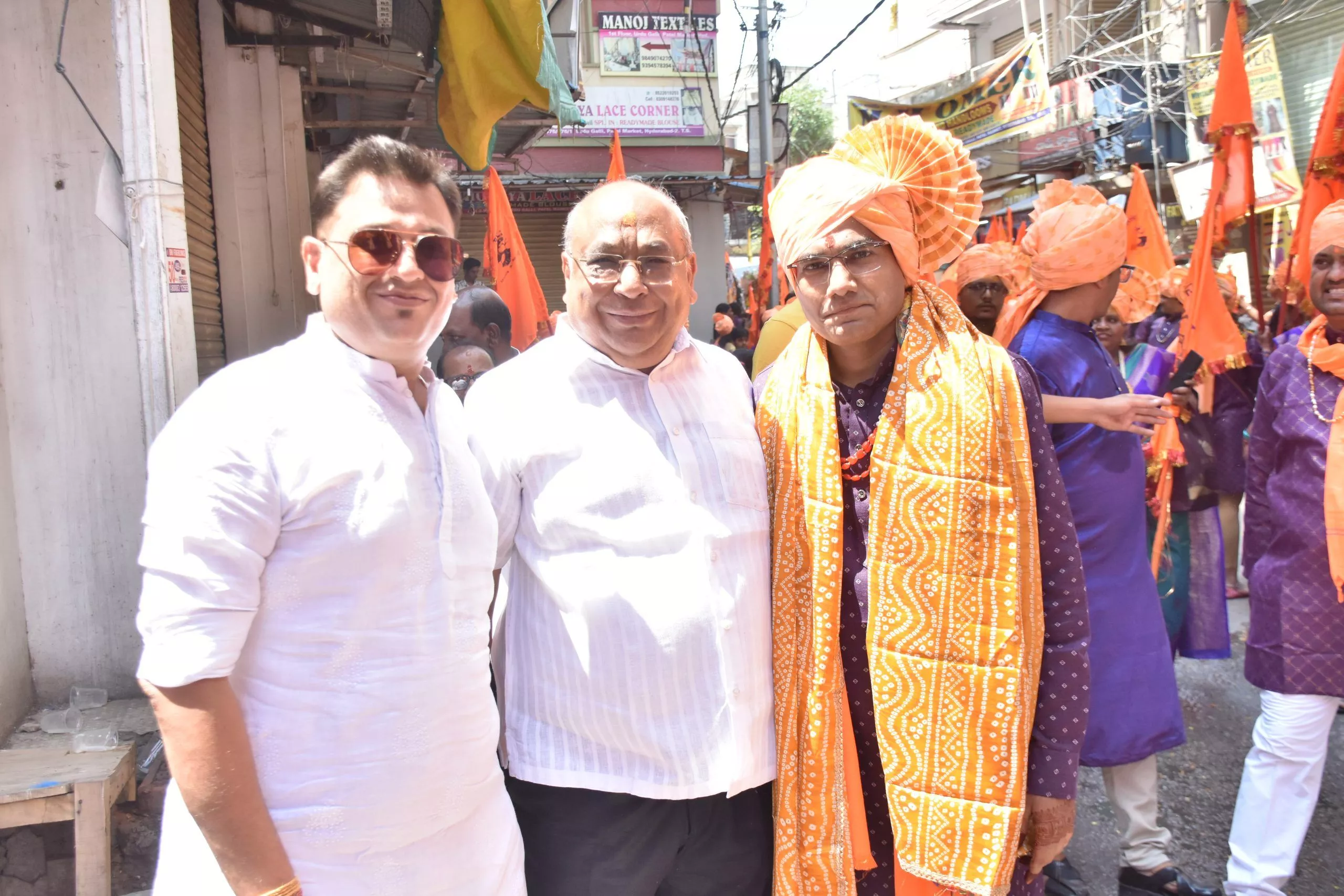 भाग्यनगर में हनुमान जन्मोत्सव की भव्य निशान यात्रा