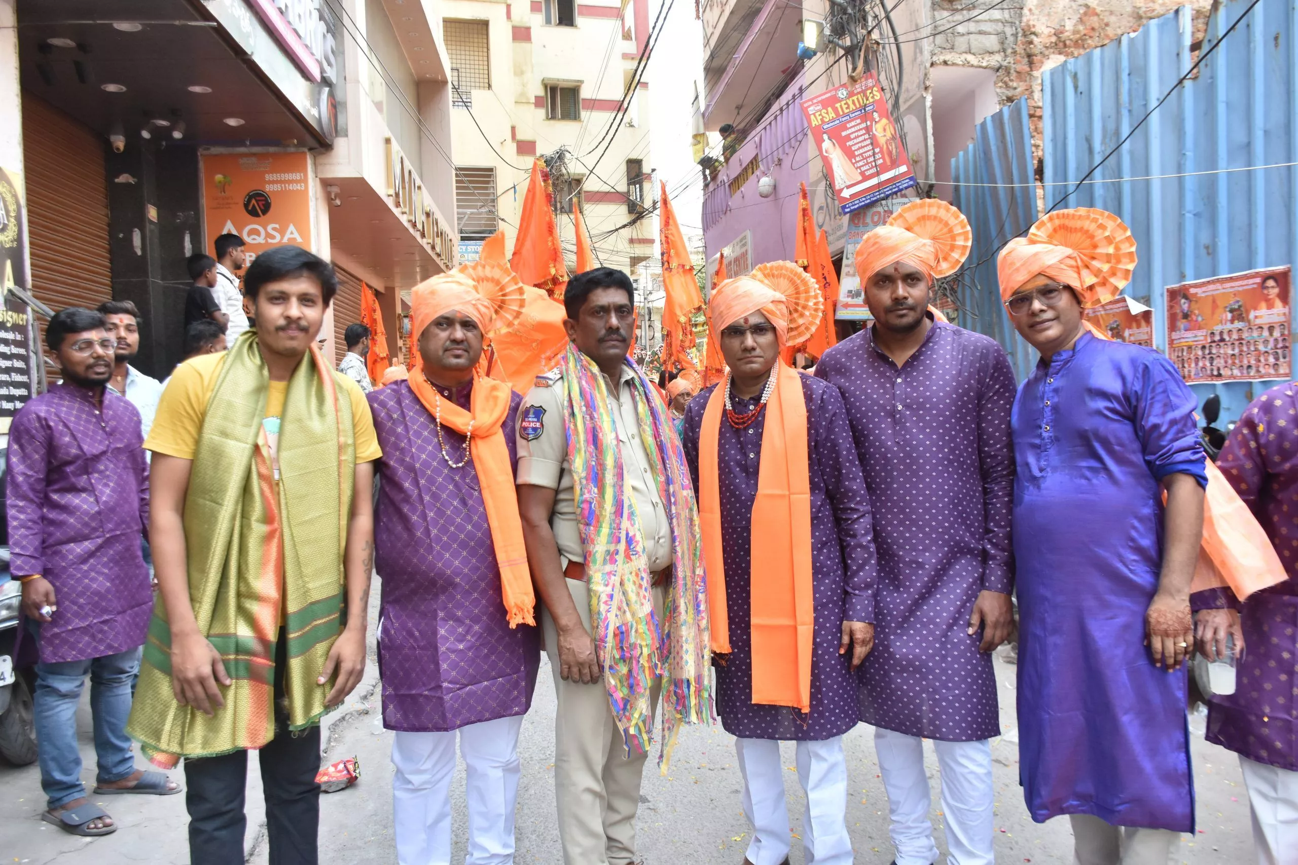 भाग्यनगर में हनुमान जन्मोत्सव की भव्य निशान यात्रा