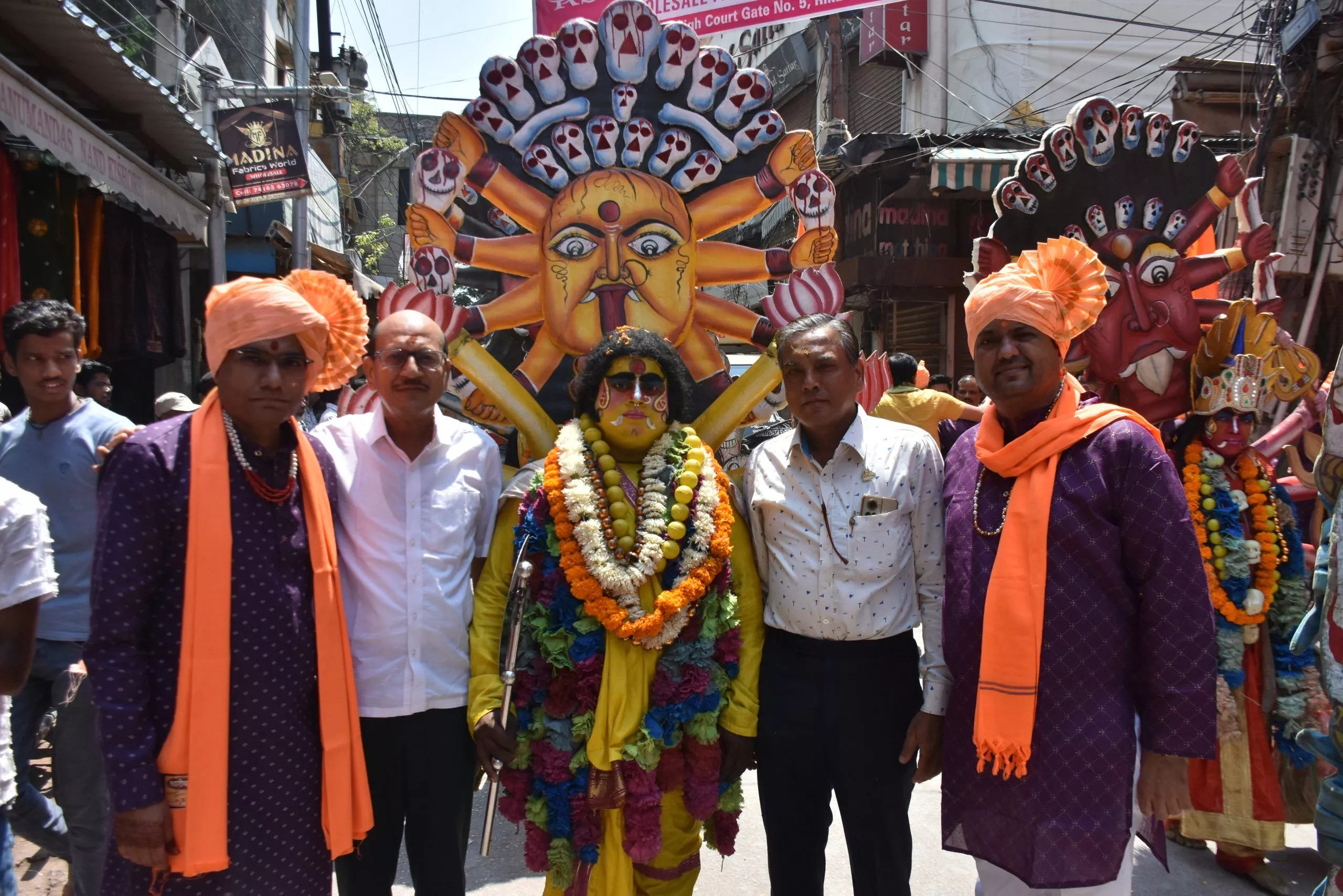 भाग्यनगर में हनुमान जन्मोत्सव की भव्य निशान यात्रा